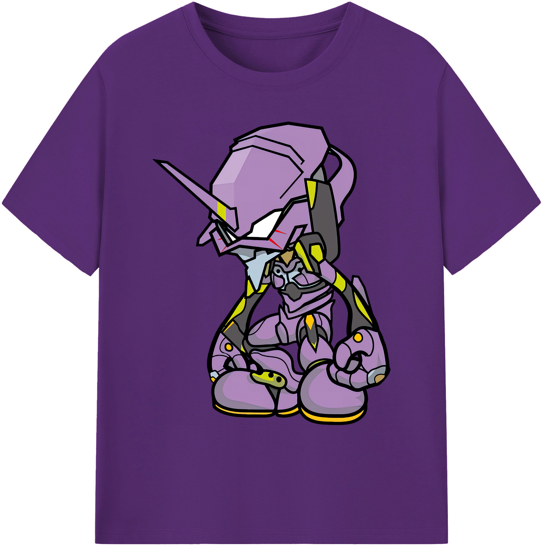 （画像用） EVA 新世紀エヴァンゲリオン 綿100％ メンズ半袖Tシャツ｜肌触りやわらか＆通気性