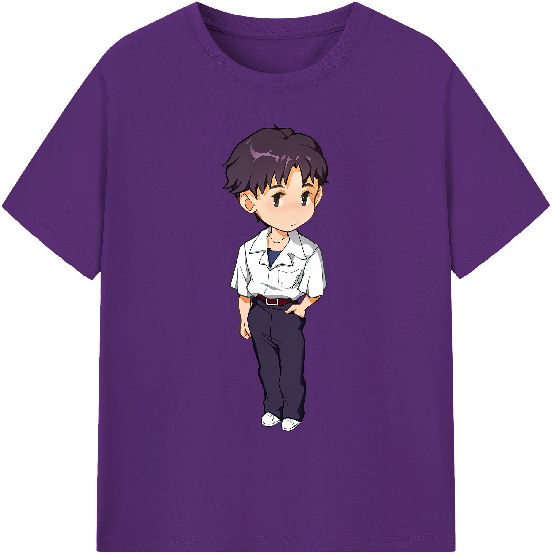 （画像用） EVA 新世紀エヴァンゲリオン 綿100％ メンズ半袖Tシャツ｜肌触りやわらか＆通気性