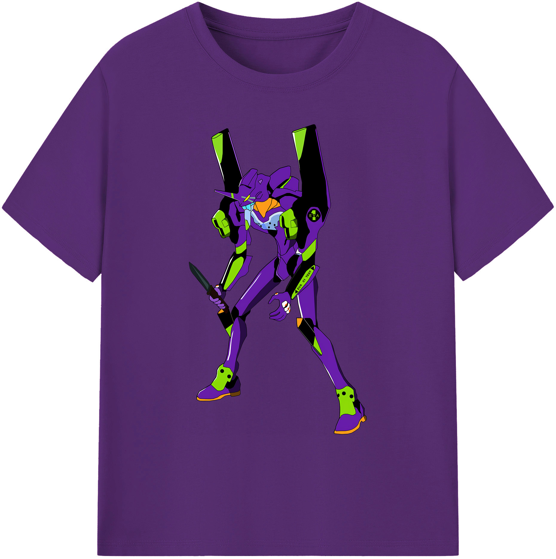 （画像用） EVA 新世紀エヴァンゲリオン 綿100％ メンズ半袖Tシャツ｜肌触りやわらか＆通気性