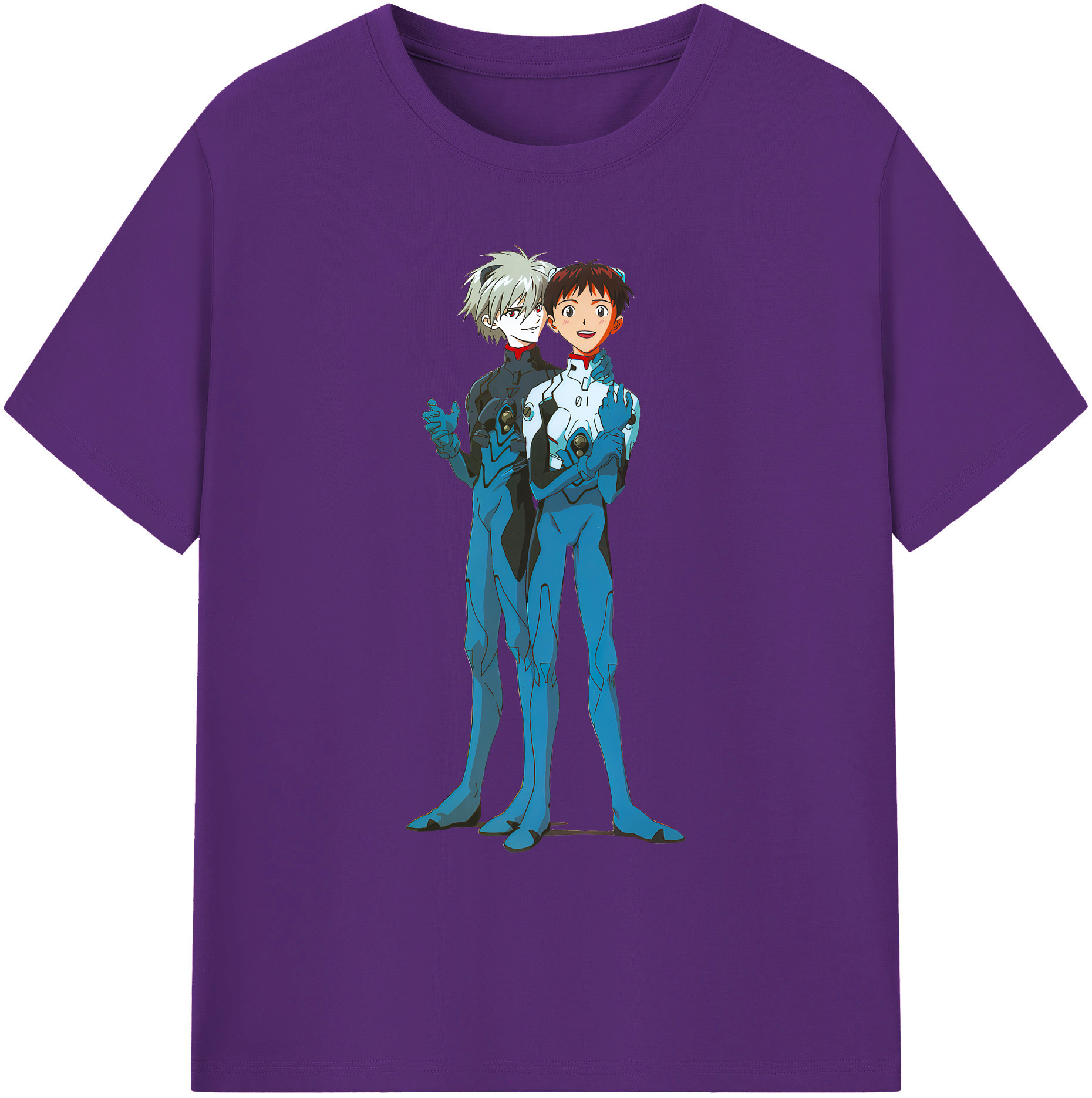 （画像用） EVA 新世紀エヴァンゲリオン 綿100％ メンズ半袖Tシャツ｜肌触りやわらか＆通気性