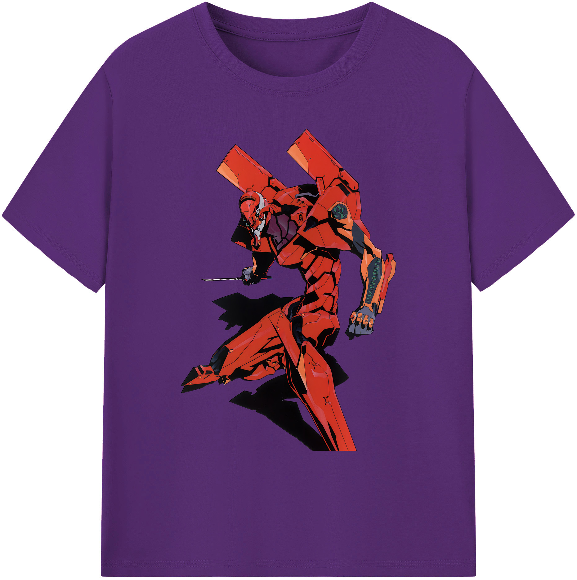 （画像用） EVA 新世紀エヴァンゲリオン 綿100％ メンズ半袖Tシャツ｜肌触りやわらか＆通気性