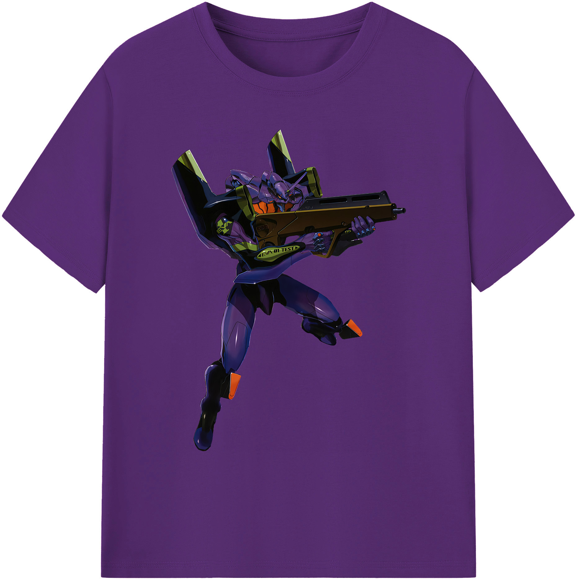 （画像用） EVA 新世紀エヴァンゲリオン 綿100％ メンズ半袖Tシャツ｜肌触りやわらか＆通気性