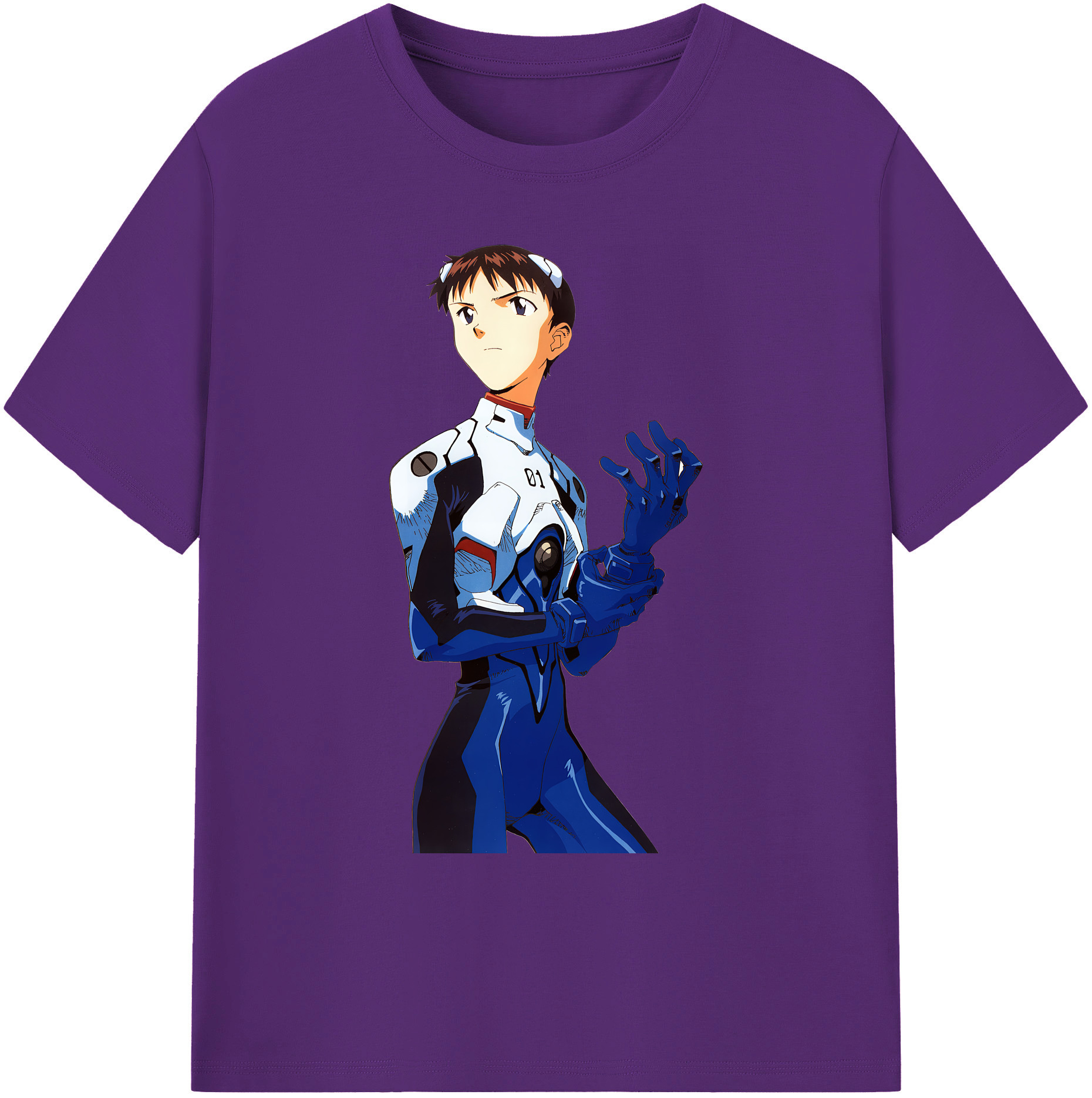 （画像用） EVA 新世紀エヴァンゲリオン 綿100％ メンズ半袖Tシャツ｜肌触りやわらか＆通気性