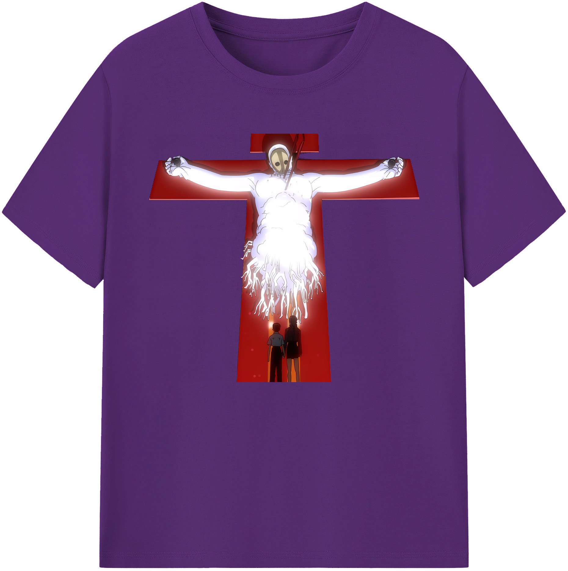 （画像用） EVA 新世紀エヴァンゲリオン 綿100％ メンズ半袖Tシャツ｜肌触りやわらか＆通気性
