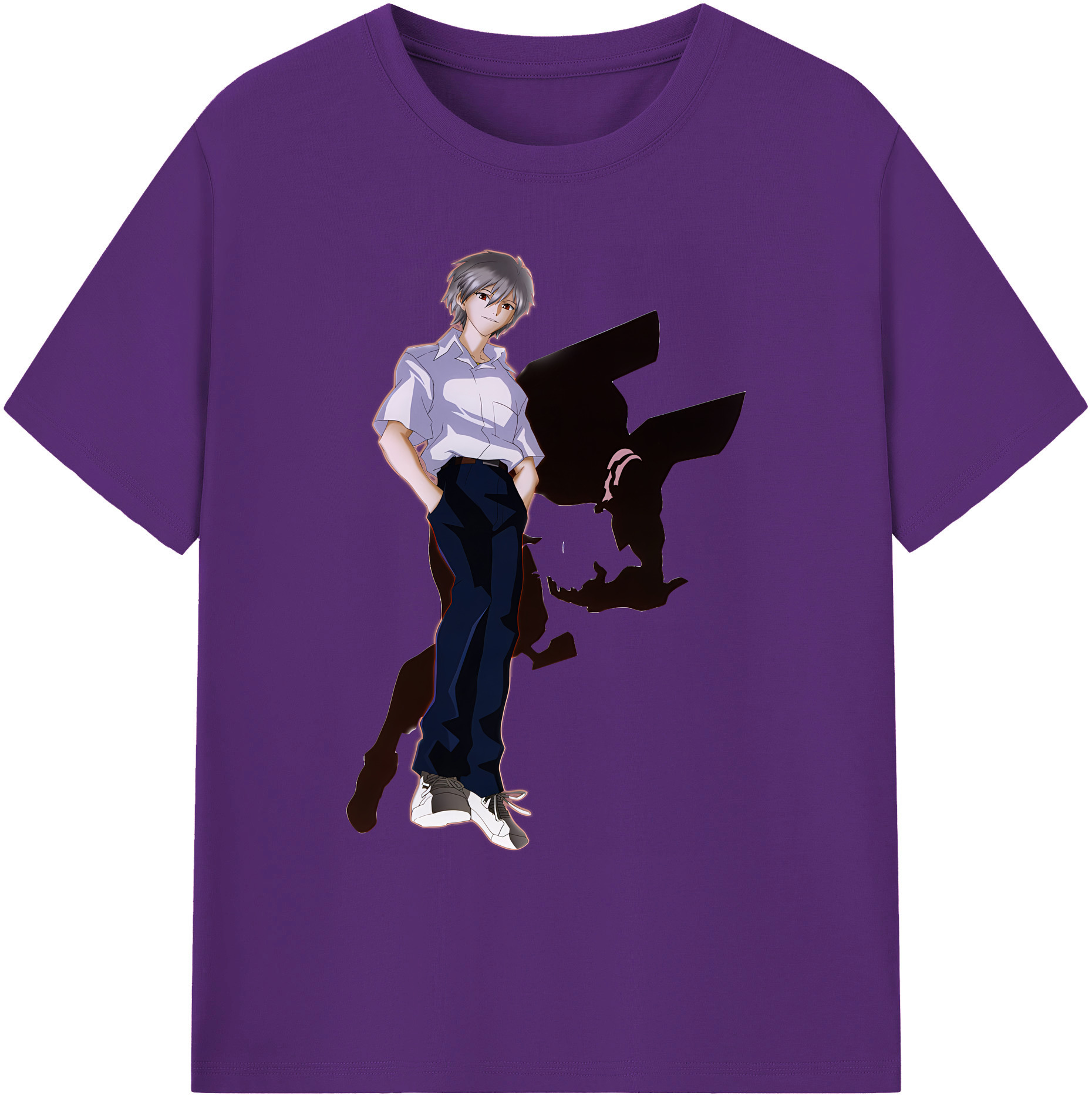 （画像用） EVA 新世紀エヴァンゲリオン 綿100％ メンズ半袖Tシャツ｜肌触りやわらか＆通気性