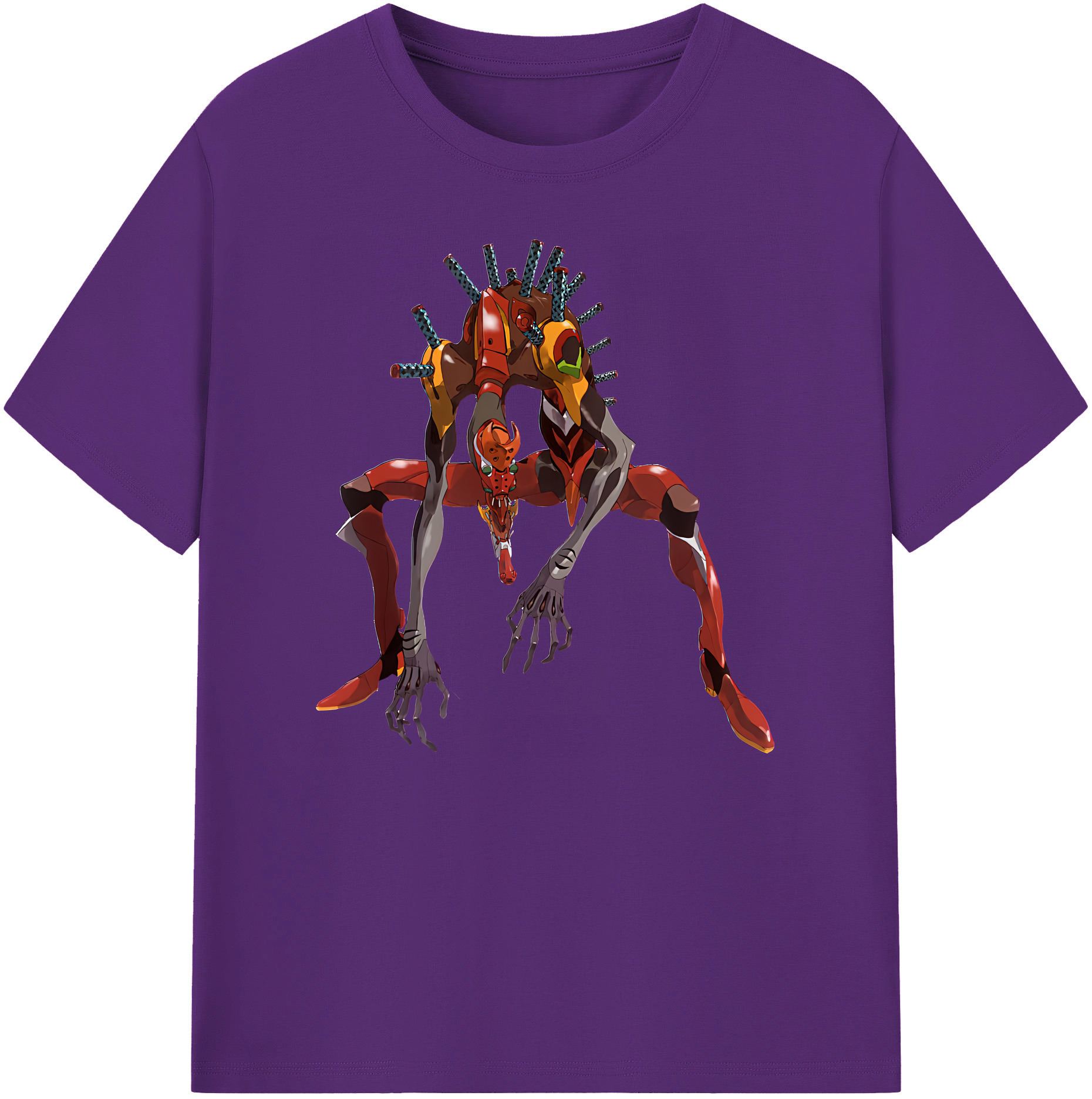 （画像用） EVA 新世紀エヴァンゲリオン 綿100％ メンズ半袖Tシャツ｜肌触りやわらか＆通気性
