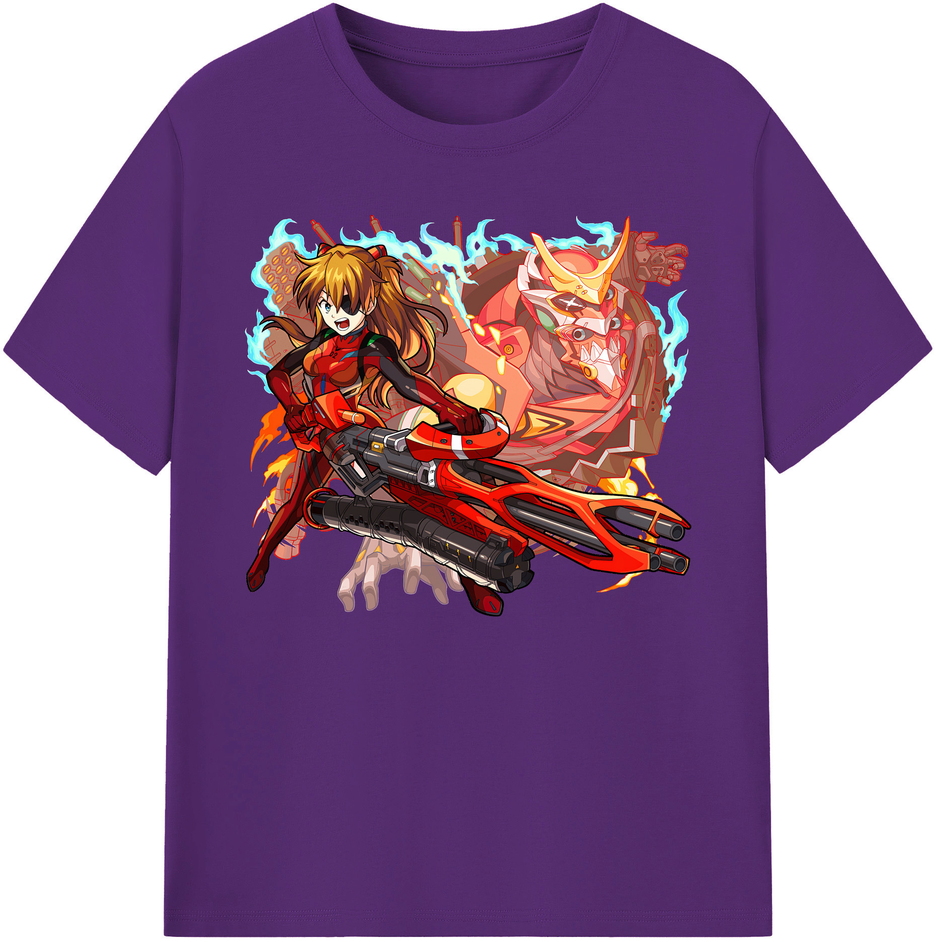 （画像用） EVA 新世紀エヴァンゲリオン 綿100％ メンズ半袖Tシャツ｜肌触りやわらか＆通気性