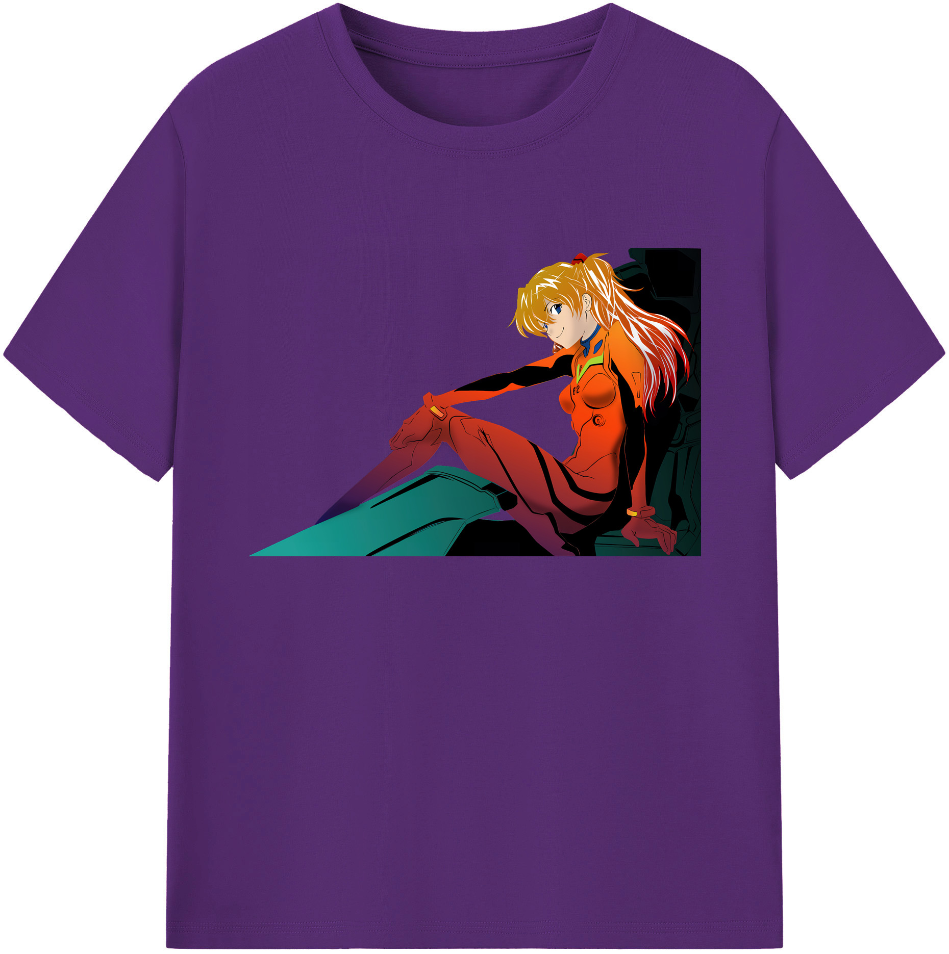 （画像用） EVA 新世紀エヴァンゲリオン 綿100％ メンズ半袖Tシャツ｜肌触りやわらか＆通気性