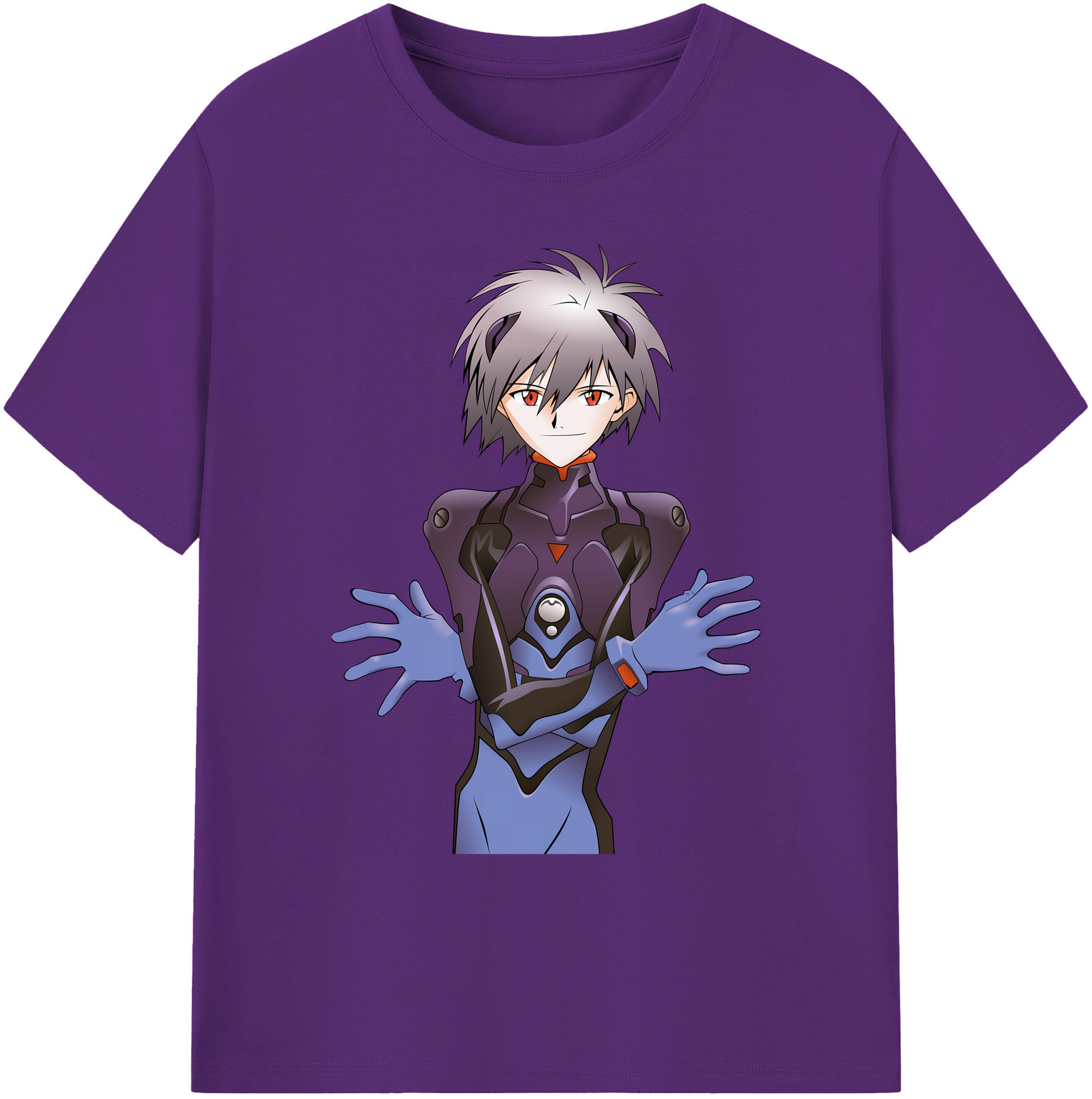 （画像用） EVA 新世紀エヴァンゲリオン 綿100％ メンズ半袖Tシャツ｜肌触りやわらか＆通気性