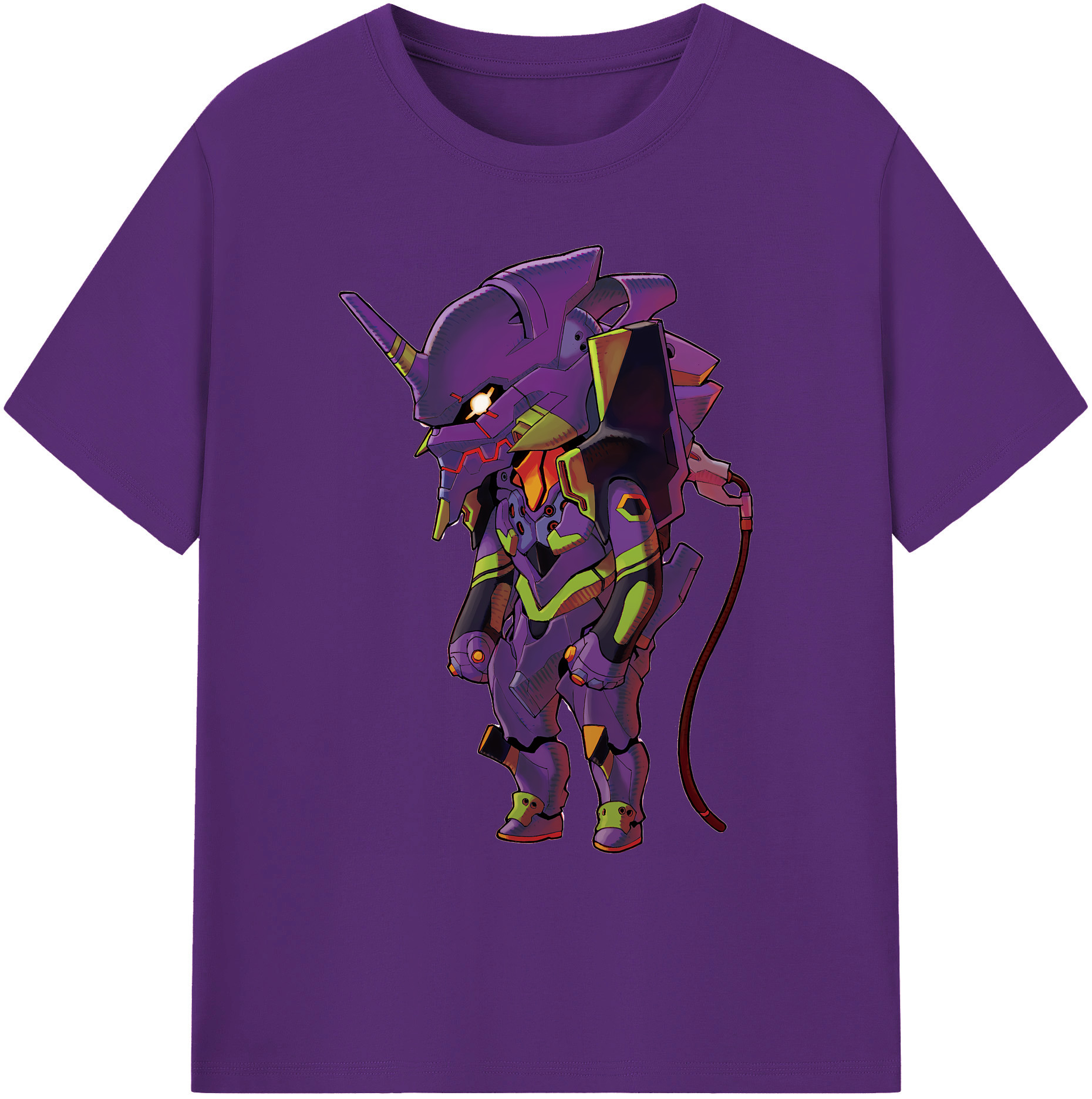 （画像用） EVA 新世紀エヴァンゲリオン 綿100％ メンズ半袖Tシャツ｜肌触りやわらか＆通気性