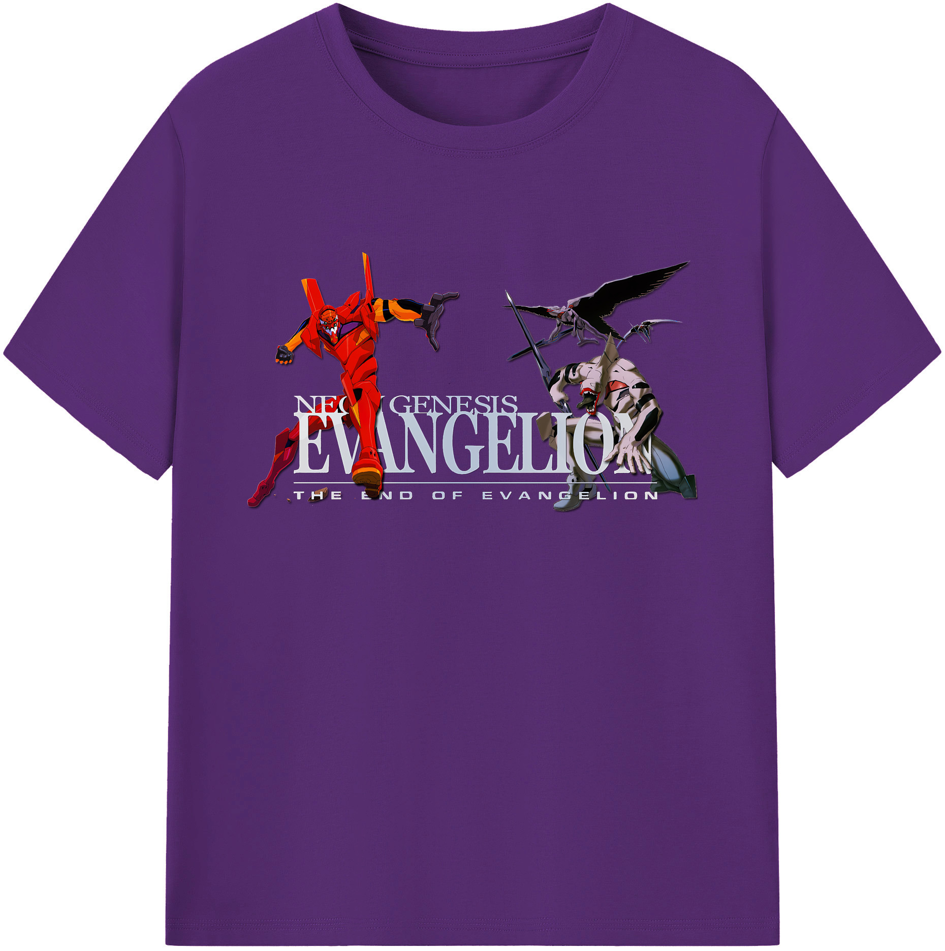 （画像用） EVA 新世紀エヴァンゲリオン 綿100％ メンズ半袖Tシャツ｜肌触りやわらか＆通気性