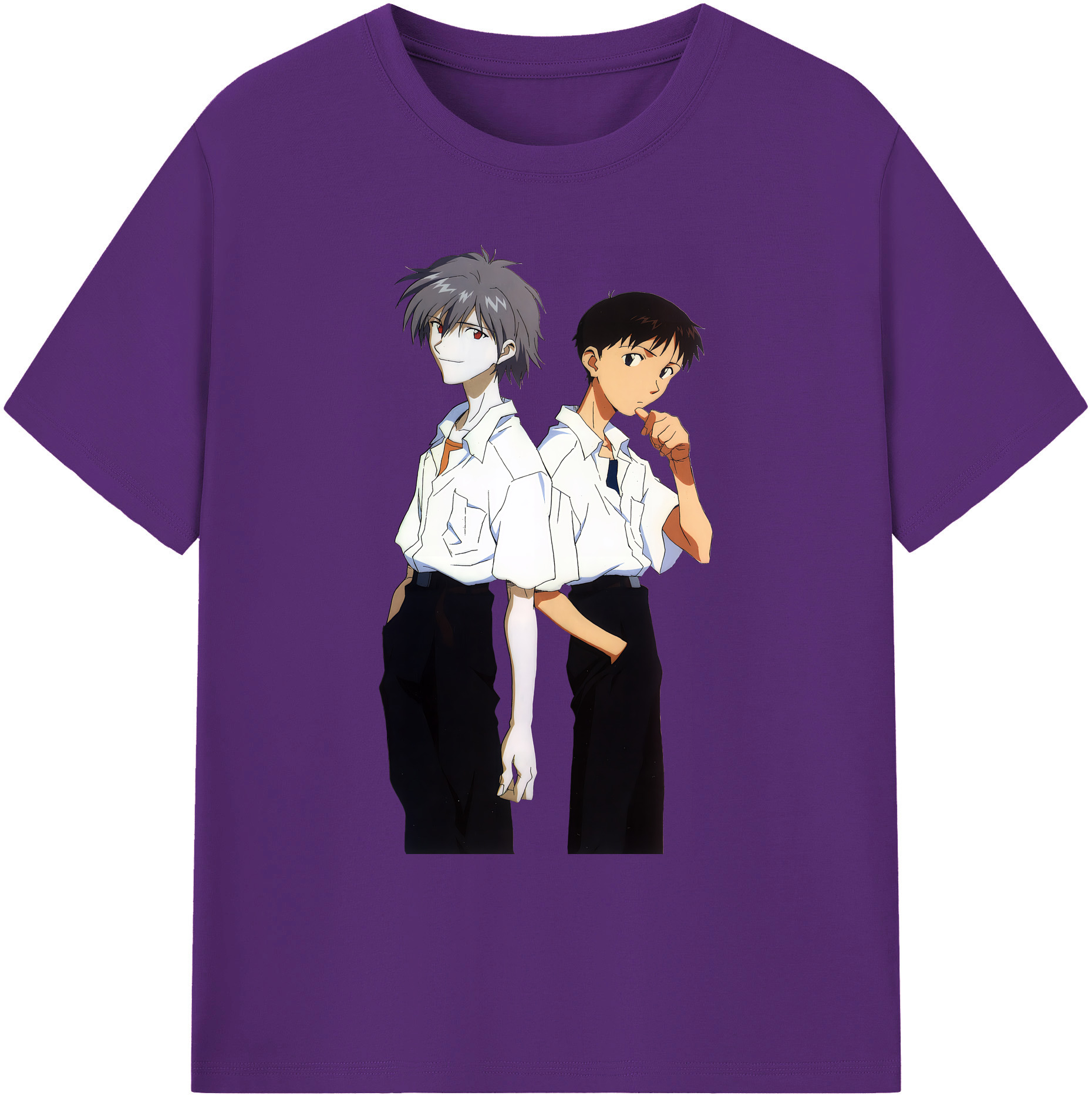 （画像用） EVA 新世紀エヴァンゲリオン 綿100％ メンズ半袖Tシャツ｜肌触りやわらか＆通気性