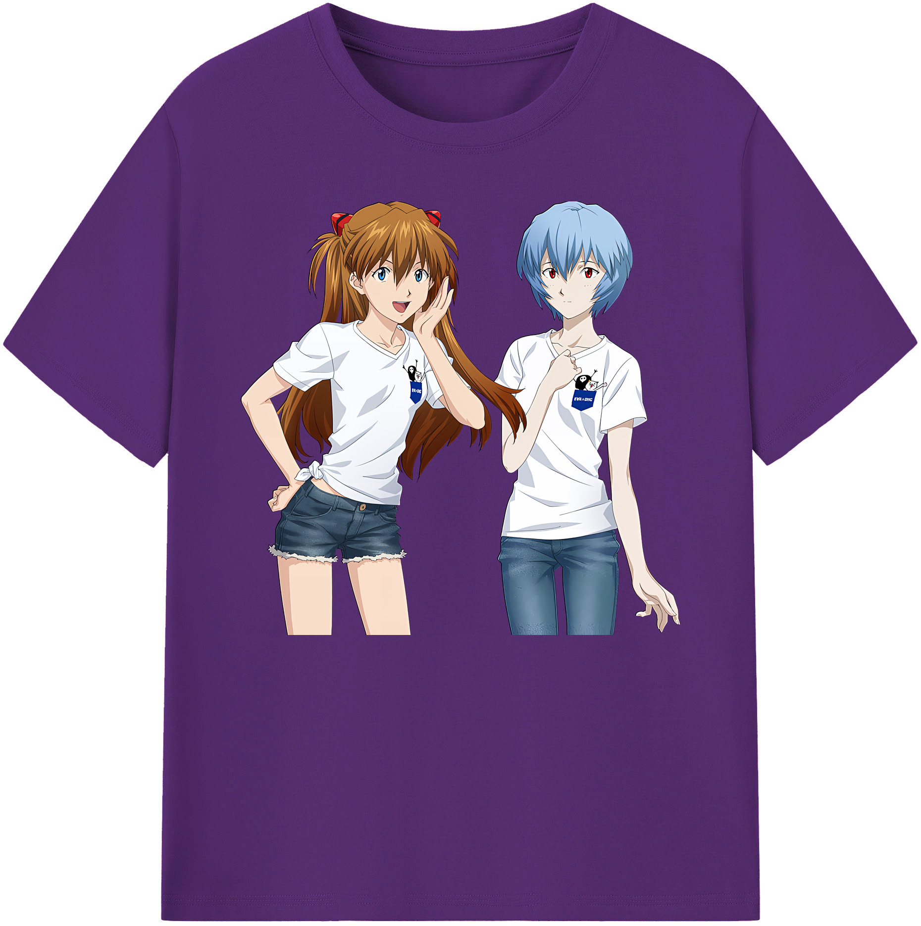 （画像用） EVA 新世紀エヴァンゲリオン 綿100％ メンズ半袖Tシャツ｜肌触りやわらか＆通気性