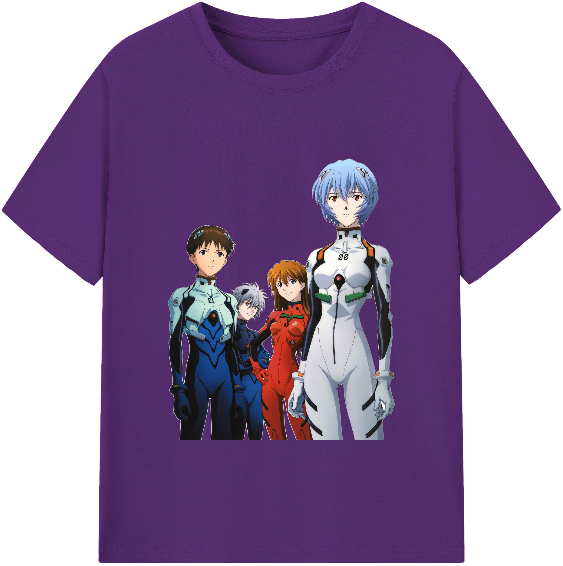 （画像用） EVA 新世紀エヴァンゲリオン 綿100％ メンズ半袖Tシャツ｜肌触りやわらか＆通気性