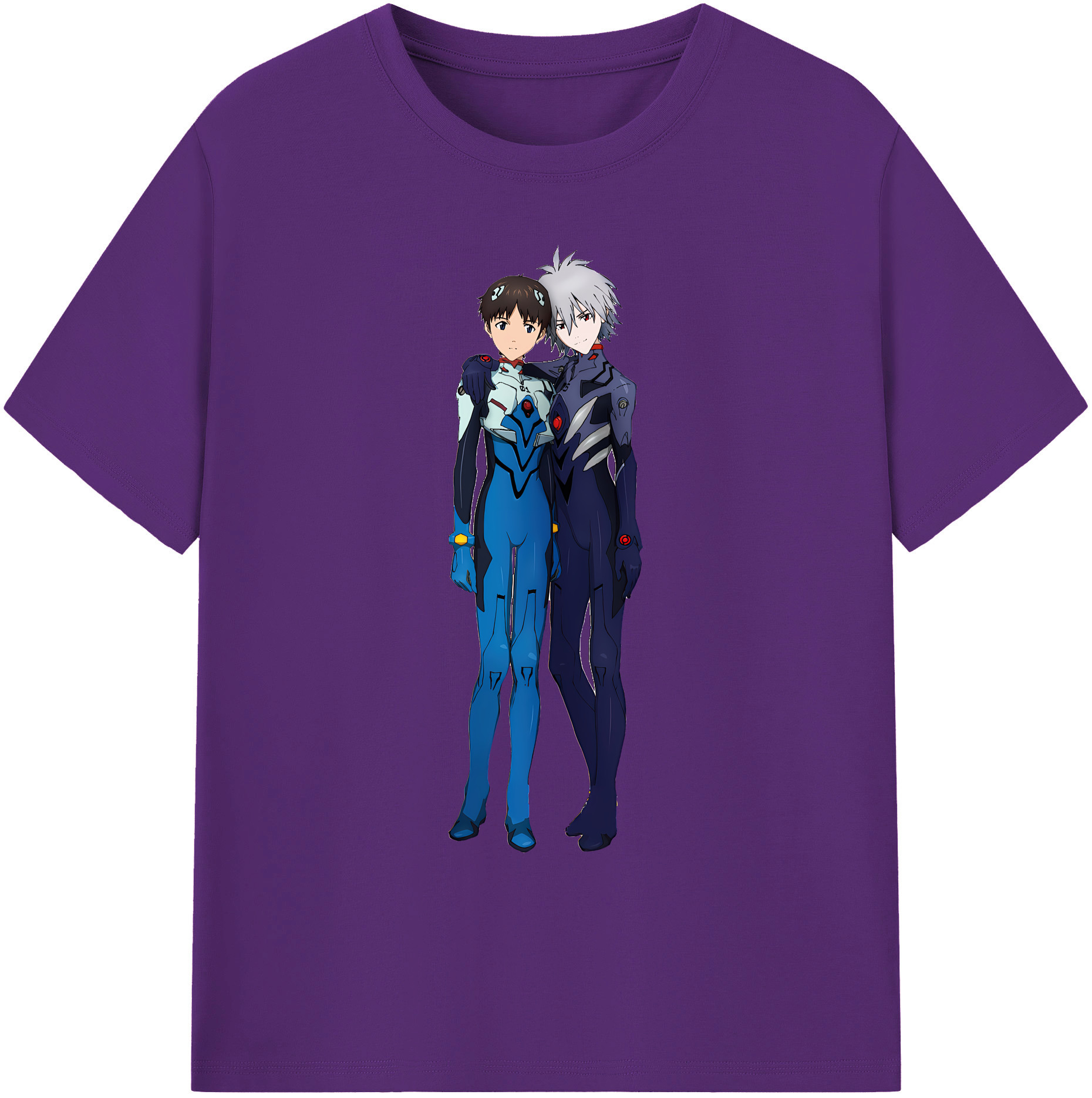 （画像用） EVA 新世紀エヴァンゲリオン 綿100％ メンズ半袖Tシャツ｜肌触りやわらか＆通気性