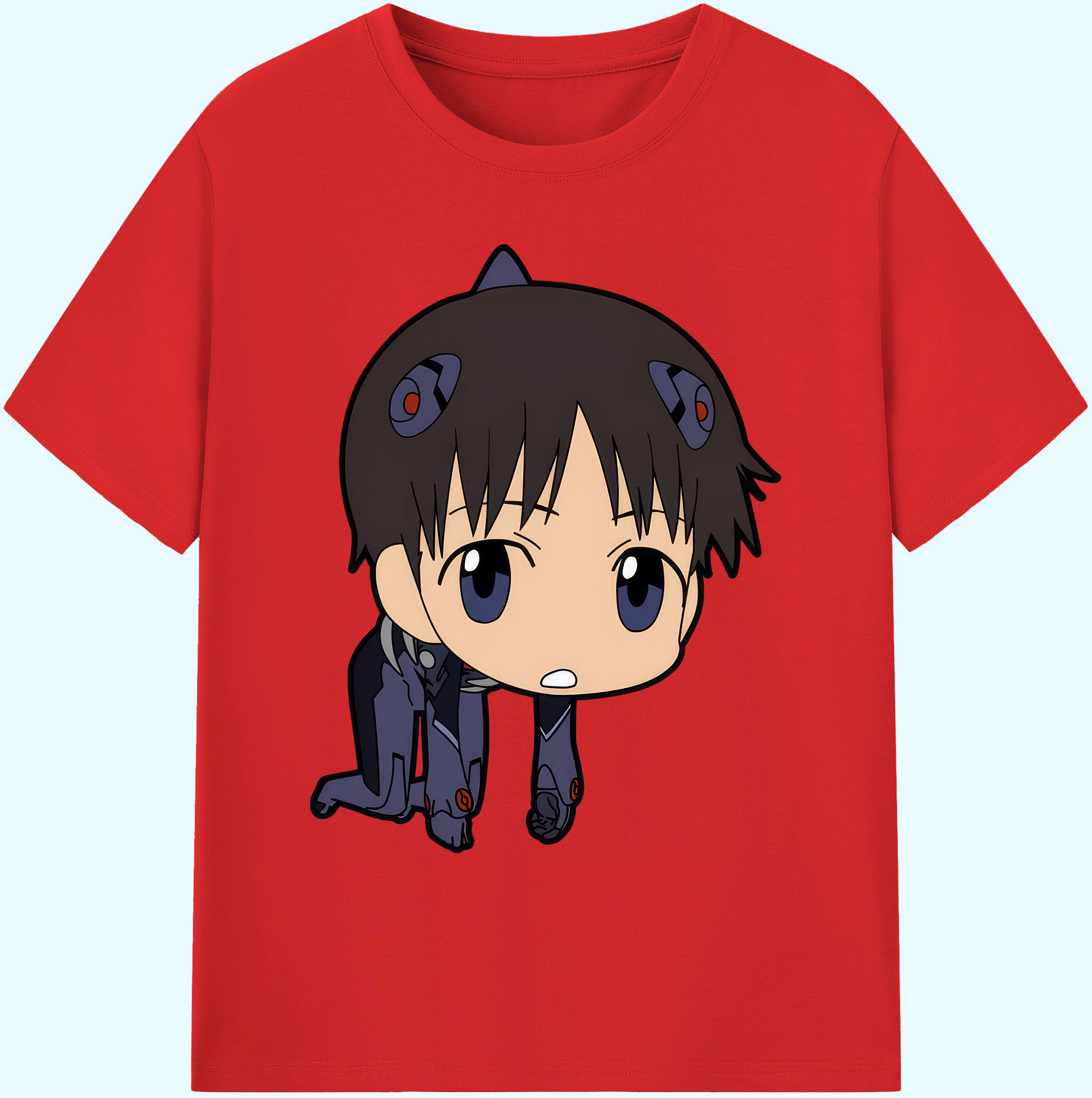 （画像用） EVA 新世紀エヴァンゲリオン 綿100％ メンズ半袖Tシャツ｜肌触りやわらか＆通気性