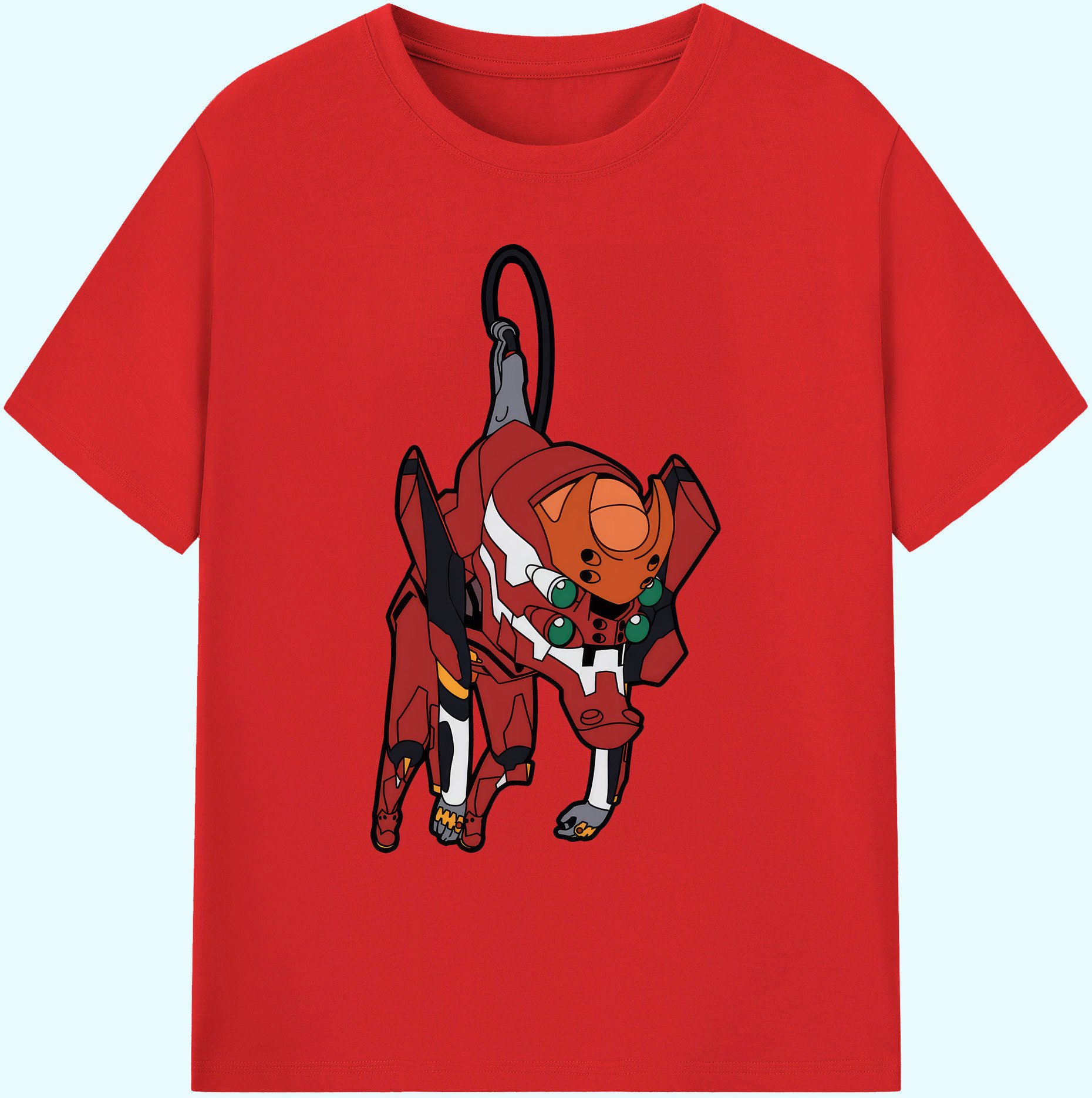 （画像用） EVA 新世紀エヴァンゲリオン 綿100％ メンズ半袖Tシャツ｜肌触りやわらか＆通気性