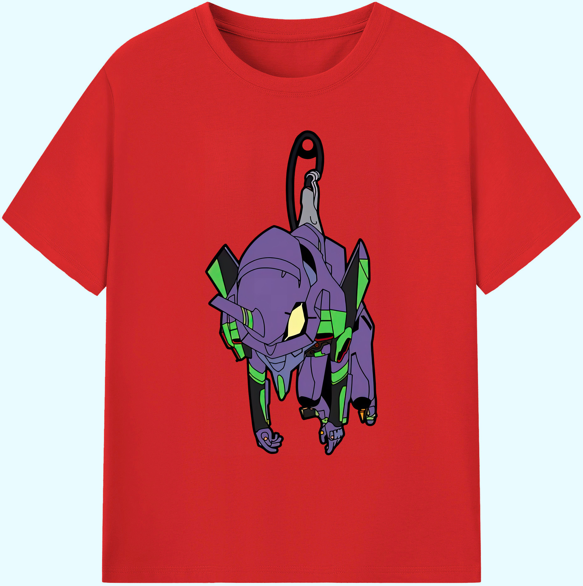 （画像用） EVA 新世紀エヴァンゲリオン 綿100％ メンズ半袖Tシャツ｜肌触りやわらか＆通気性