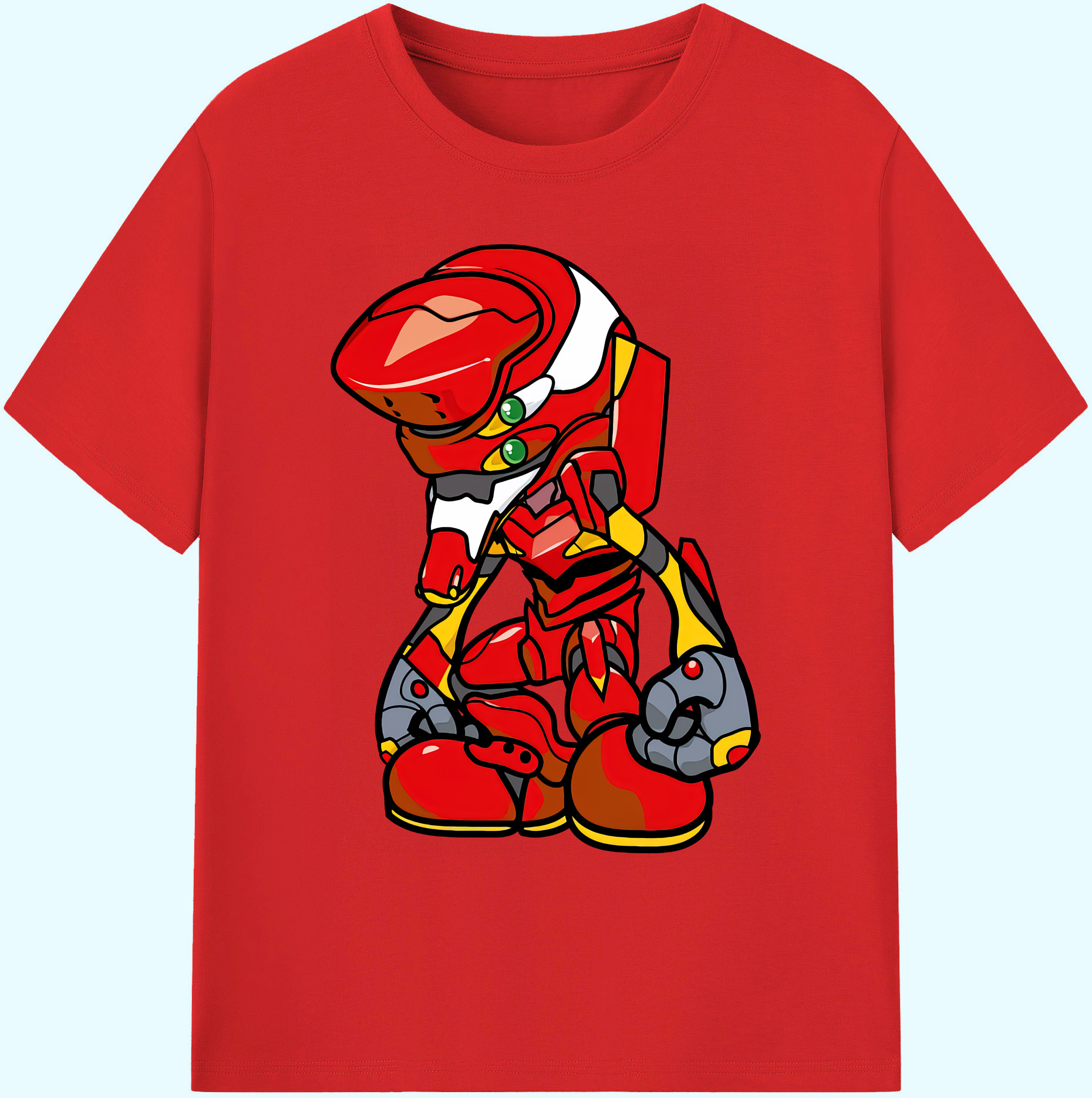 （画像用） EVA 新世紀エヴァンゲリオン 綿100％ メンズ半袖Tシャツ｜肌触りやわらか＆通気性