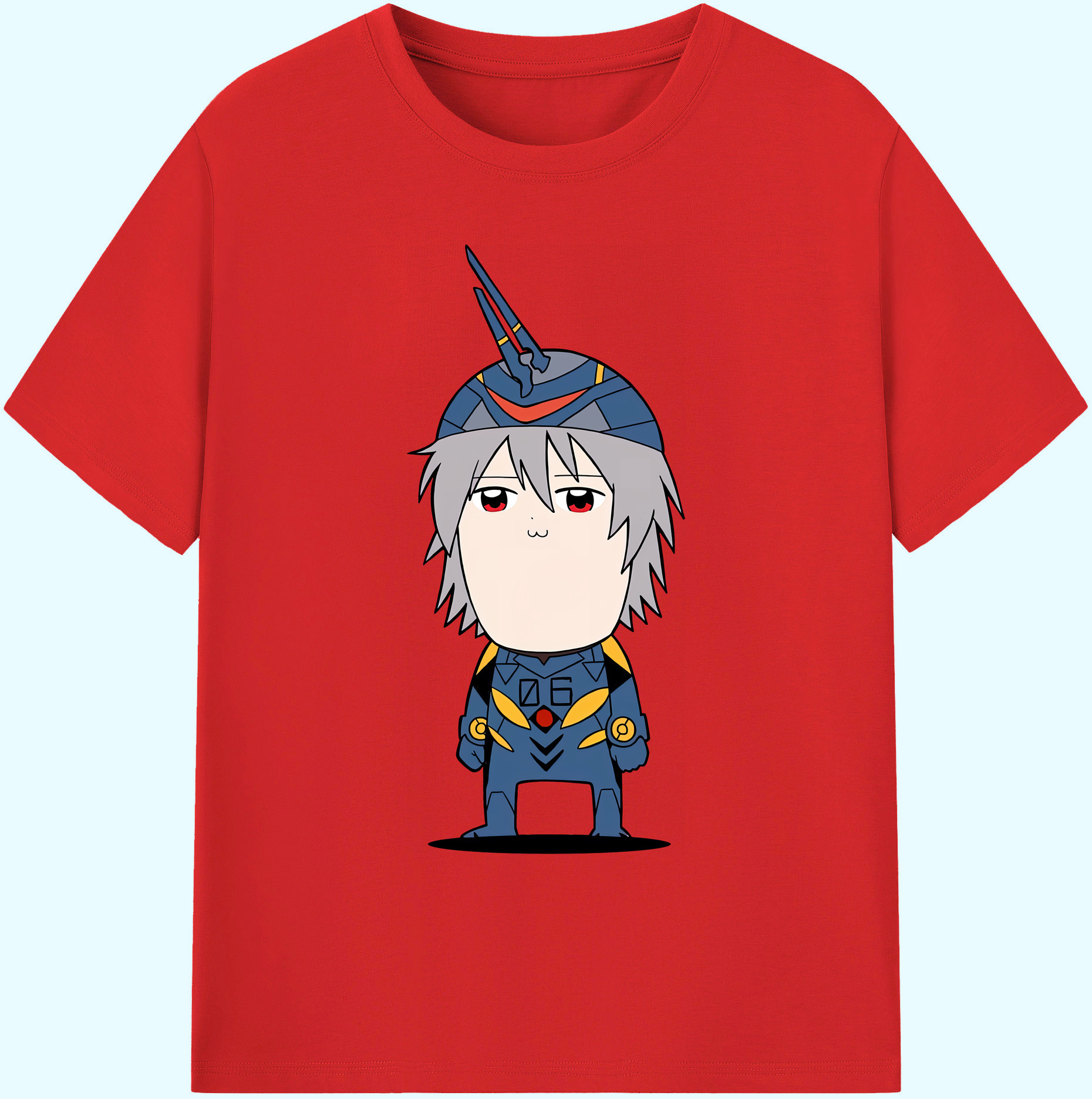 （画像用） EVA 新世紀エヴァンゲリオン 綿100％ メンズ半袖Tシャツ｜肌触りやわらか＆通気性
