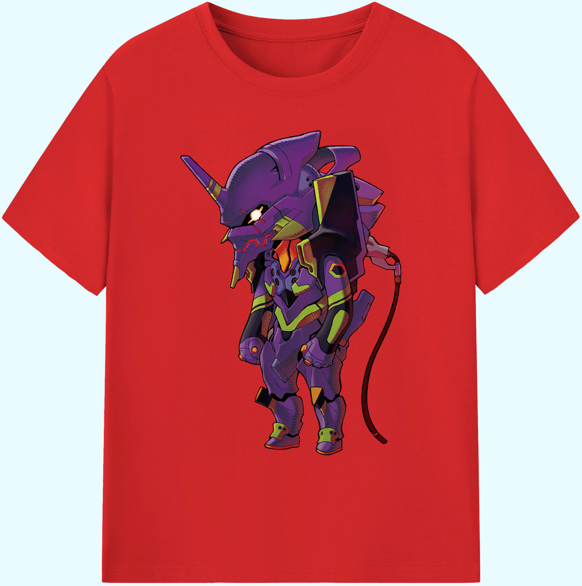 （画像用） EVA 新世紀エヴァンゲリオン 綿100％ メンズ半袖Tシャツ｜肌触りやわらか＆通気性