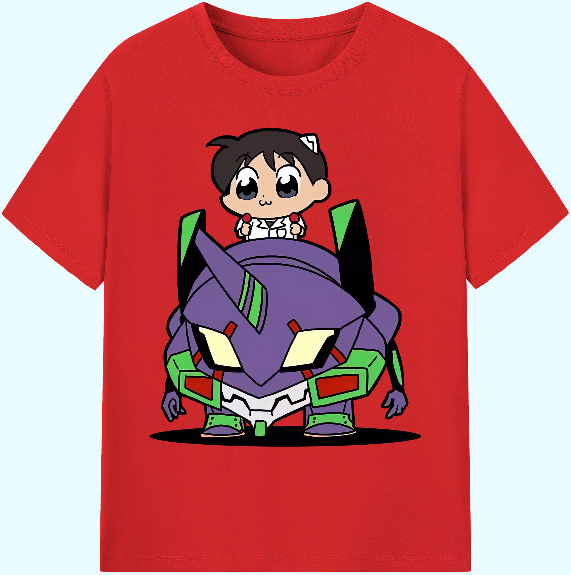 （画像用） EVA 新世紀エヴァンゲリオン 綿100％ メンズ半袖Tシャツ｜肌触りやわらか＆通気性
