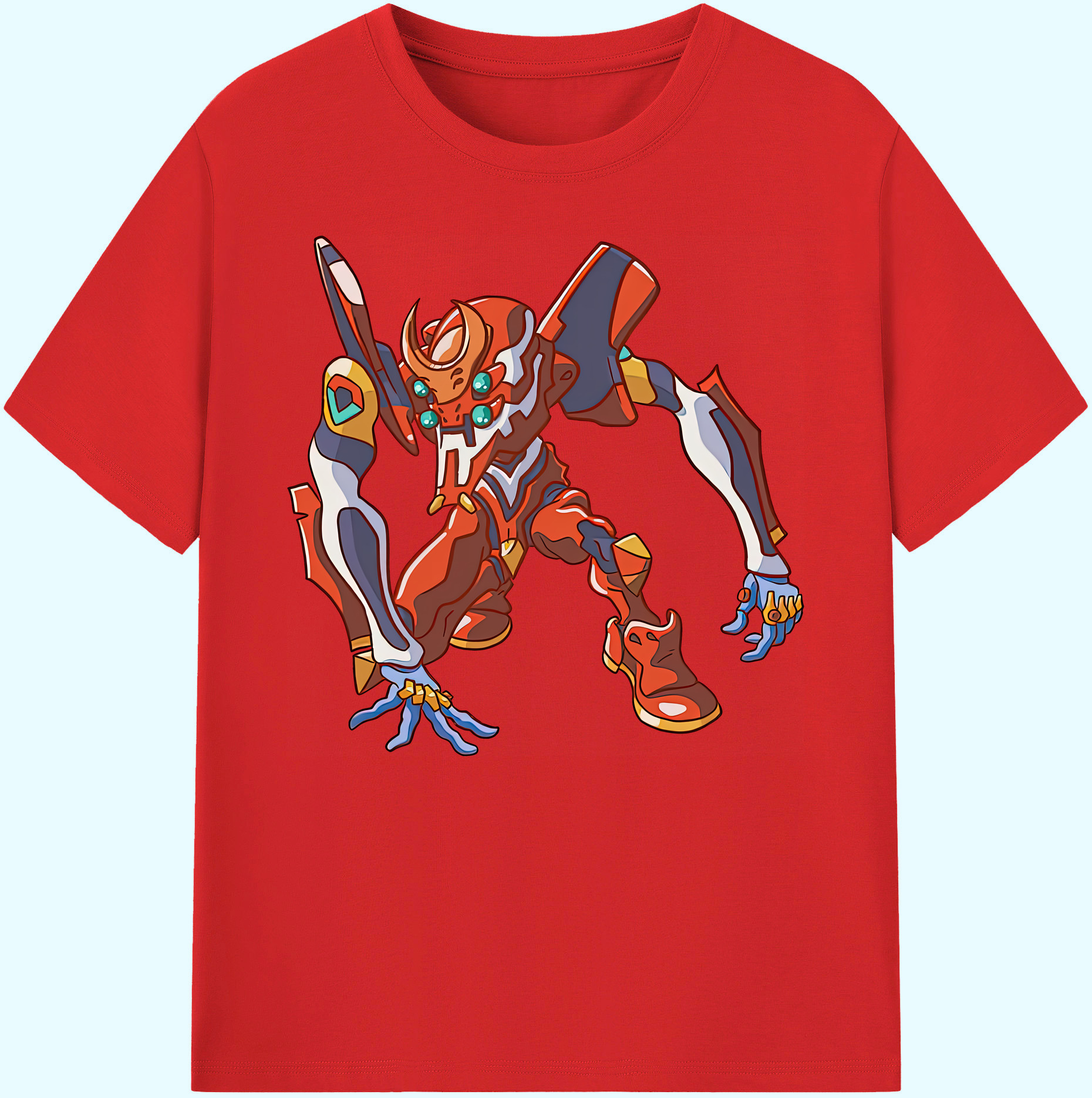 （画像用） EVA 新世紀エヴァンゲリオン 綿100％ メンズ半袖Tシャツ｜肌触りやわらか＆通気性
