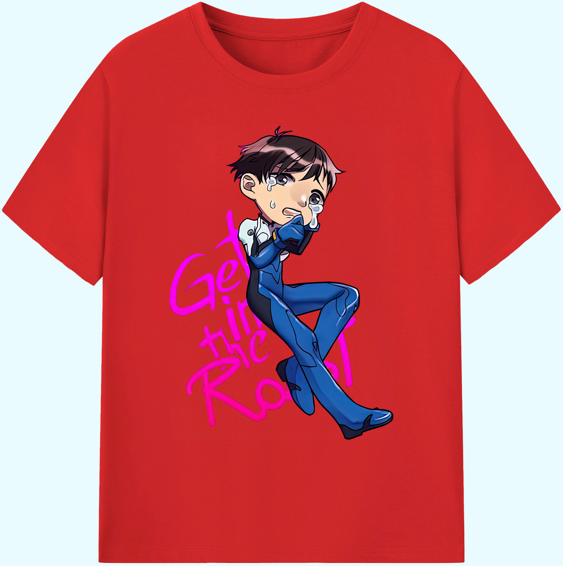 （画像用） EVA 新世紀エヴァンゲリオン 綿100％ メンズ半袖Tシャツ｜肌触りやわらか＆通気性