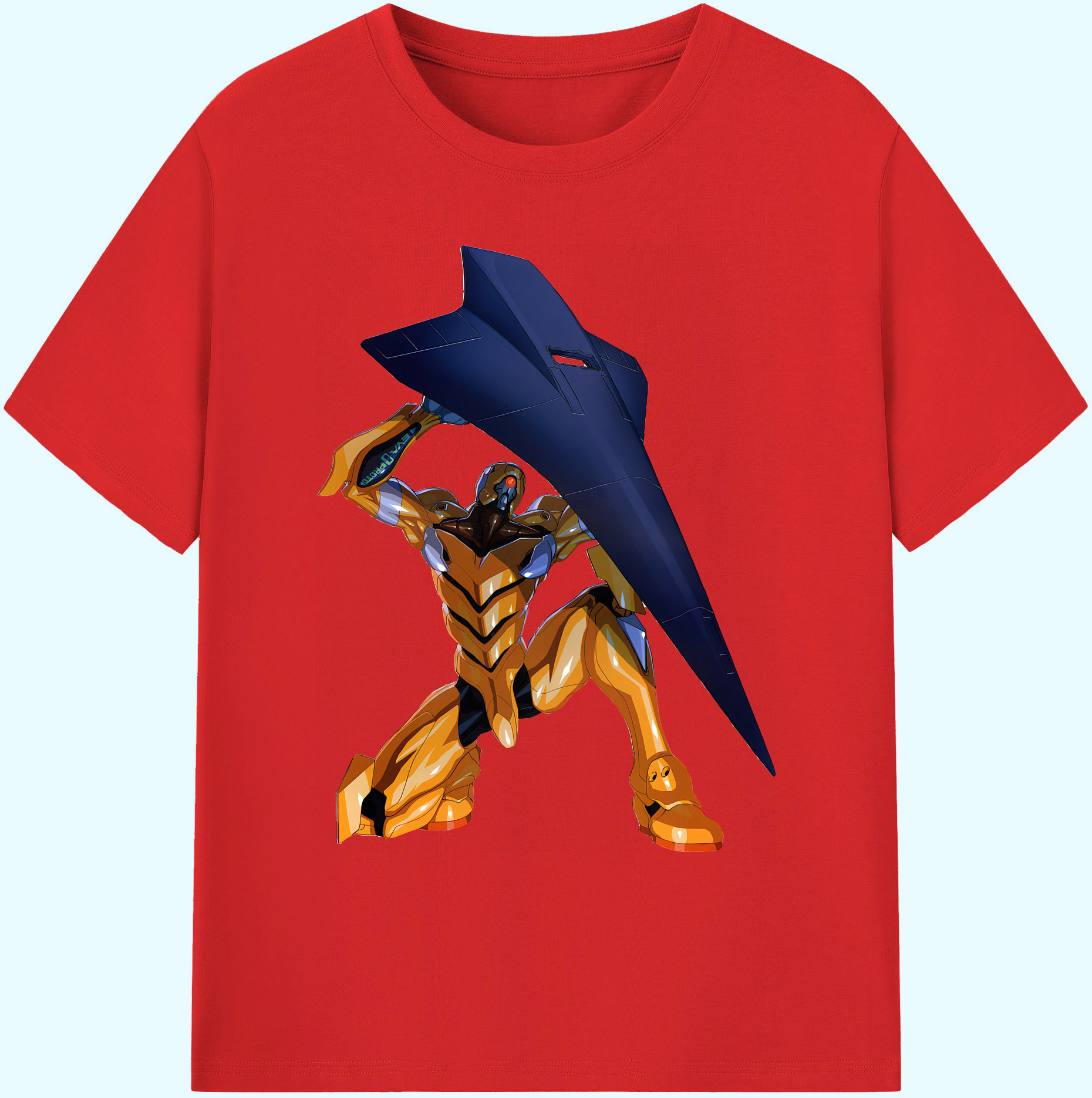 （画像用） EVA 新世紀エヴァンゲリオン 綿100％ メンズ半袖Tシャツ｜肌触りやわらか＆通気性