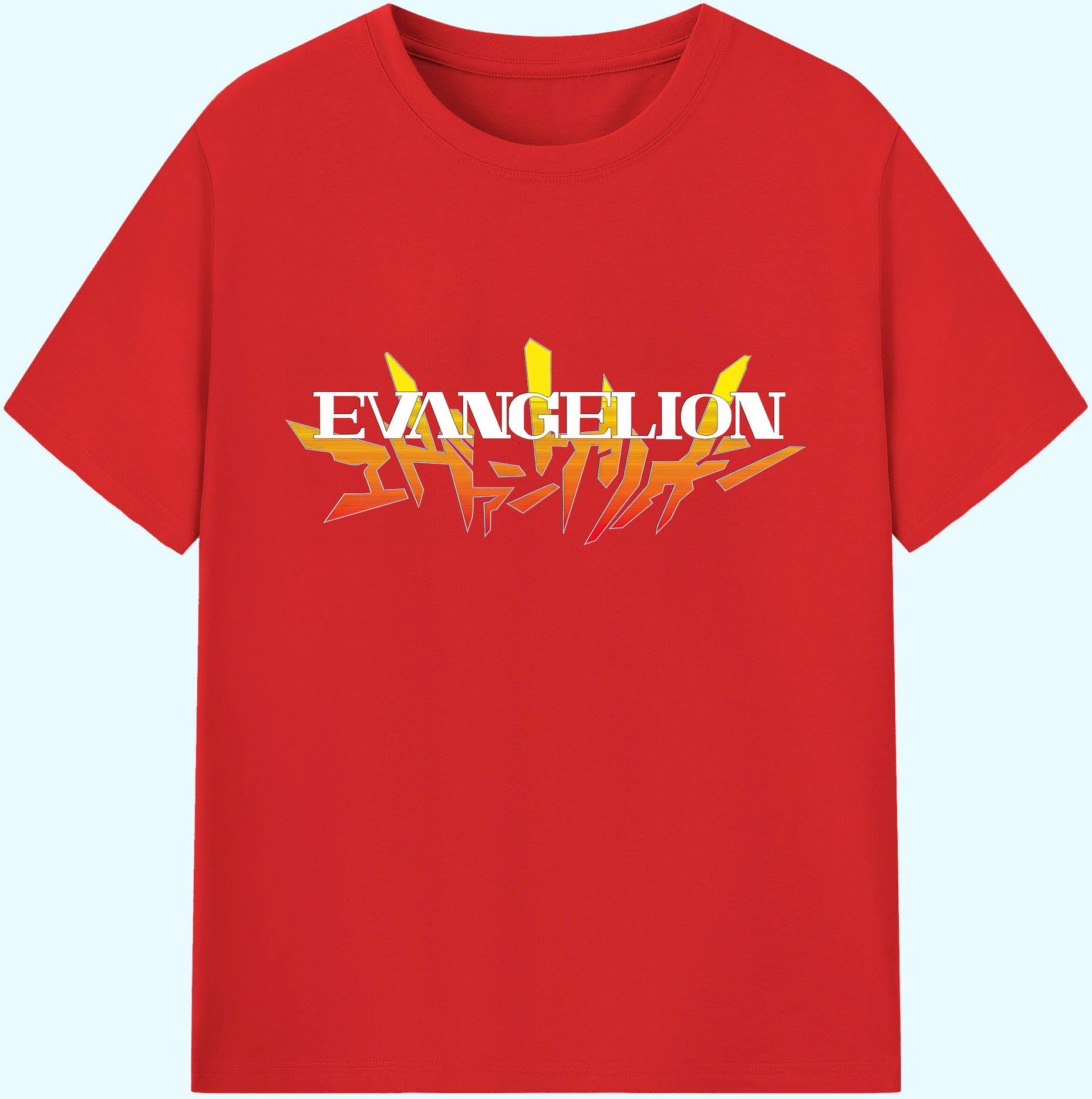 （画像用） EVA 新世紀エヴァンゲリオン 綿100％ メンズ半袖Tシャツ｜肌触りやわらか＆通気性