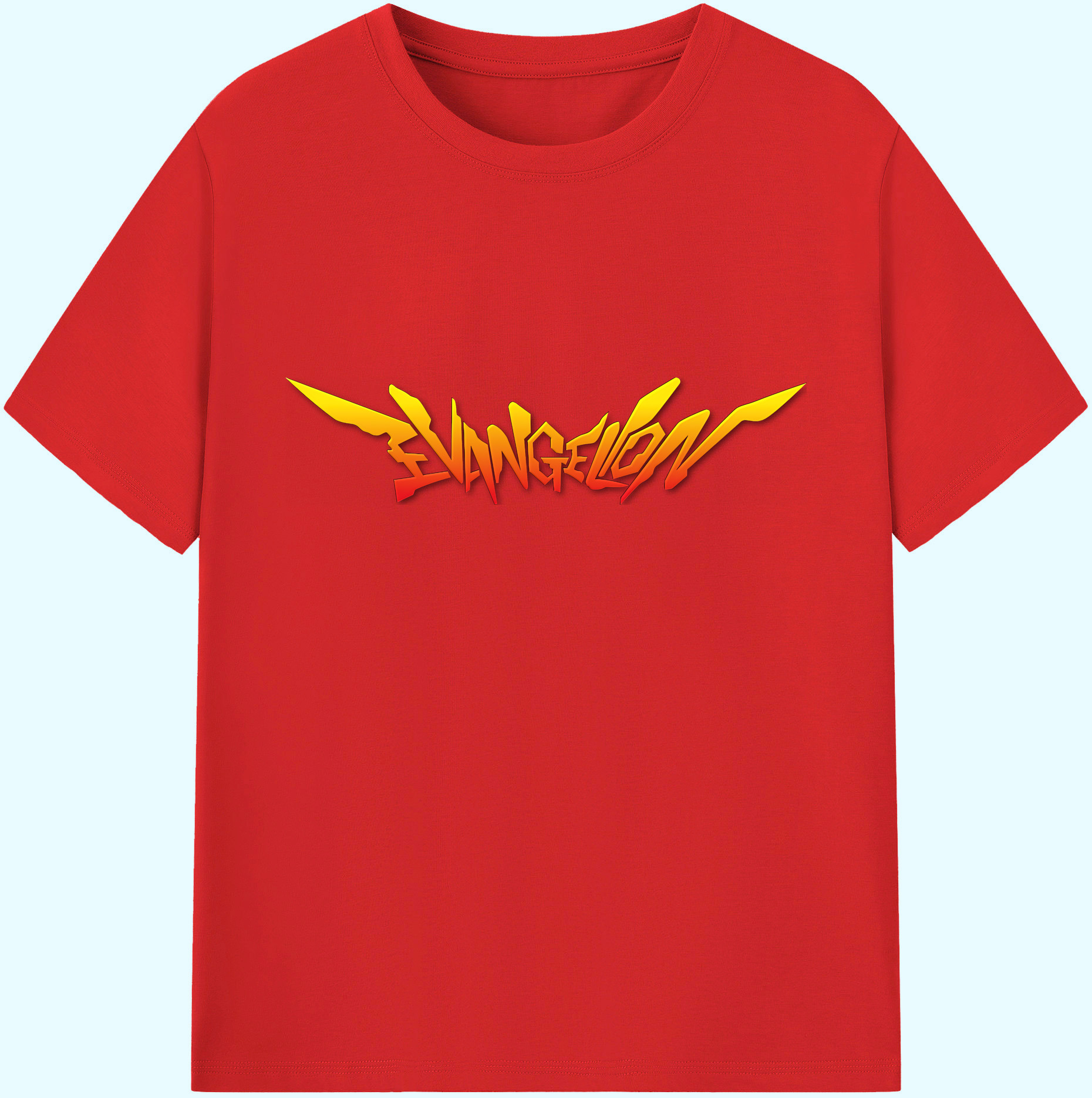 （画像用） EVA 新世紀エヴァンゲリオン 綿100％ メンズ半袖Tシャツ｜肌触りやわらか＆通気性