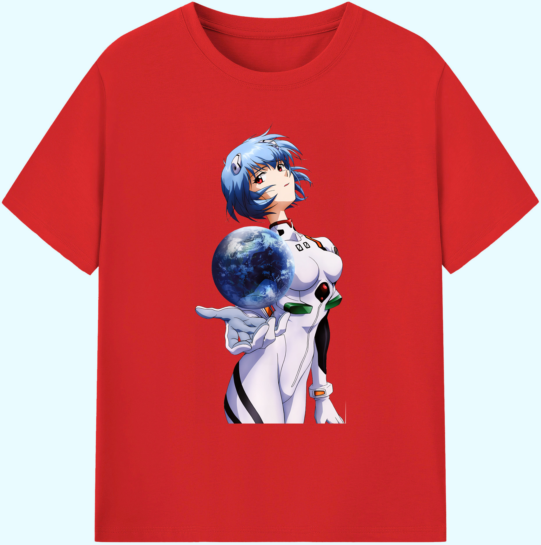 （画像用） EVA 新世紀エヴァンゲリオン 綿100％ メンズ半袖Tシャツ｜肌触りやわらか＆通気性