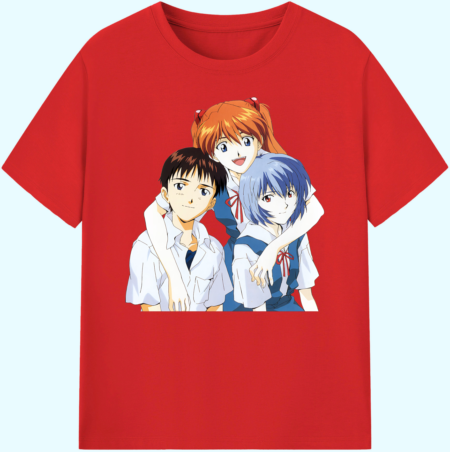 （画像用） EVA 新世紀エヴァンゲリオン 綿100％ メンズ半袖Tシャツ｜肌触りやわらか＆通気性