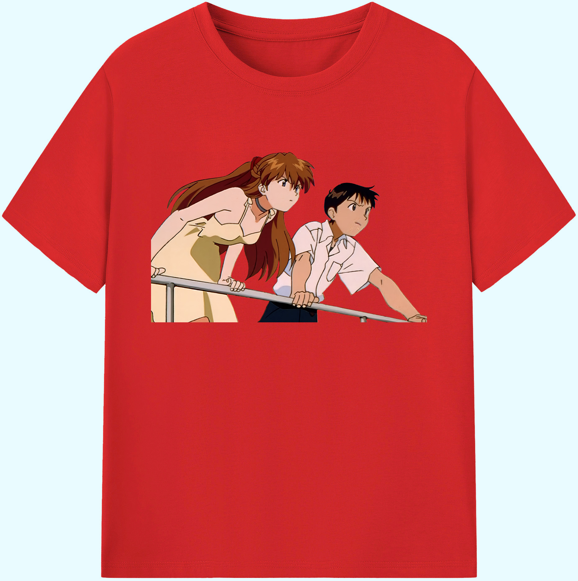 （画像用） EVA 新世紀エヴァンゲリオン 綿100％ メンズ半袖Tシャツ｜肌触りやわらか＆通気性