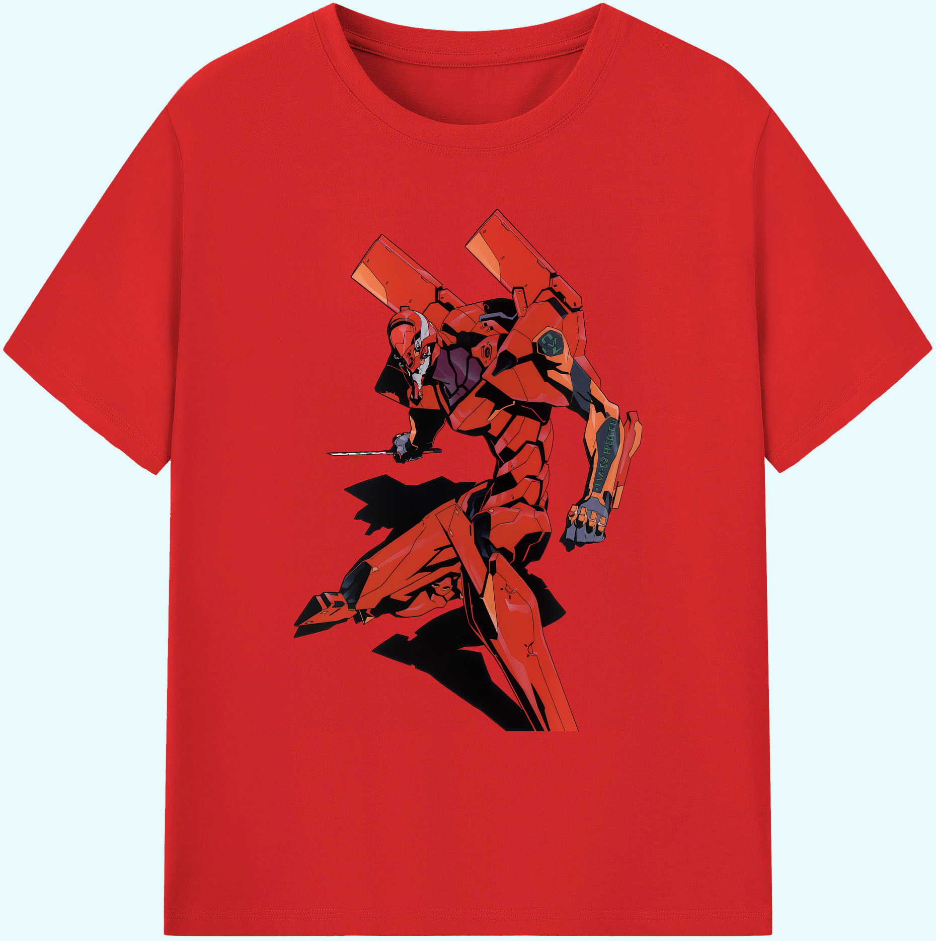 （画像用） EVA 新世紀エヴァンゲリオン 綿100％ メンズ半袖Tシャツ｜肌触りやわらか＆通気性