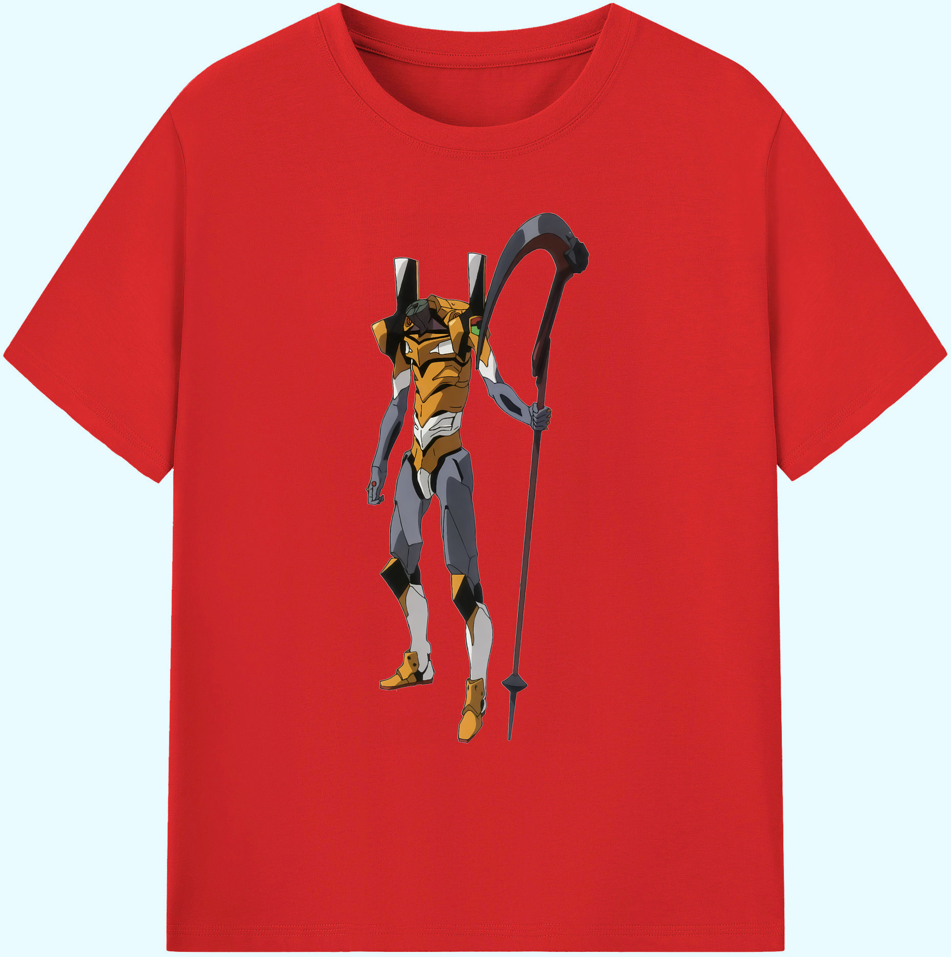 （画像用） EVA 新世紀エヴァンゲリオン 綿100％ メンズ半袖Tシャツ｜肌触りやわらか＆通気性