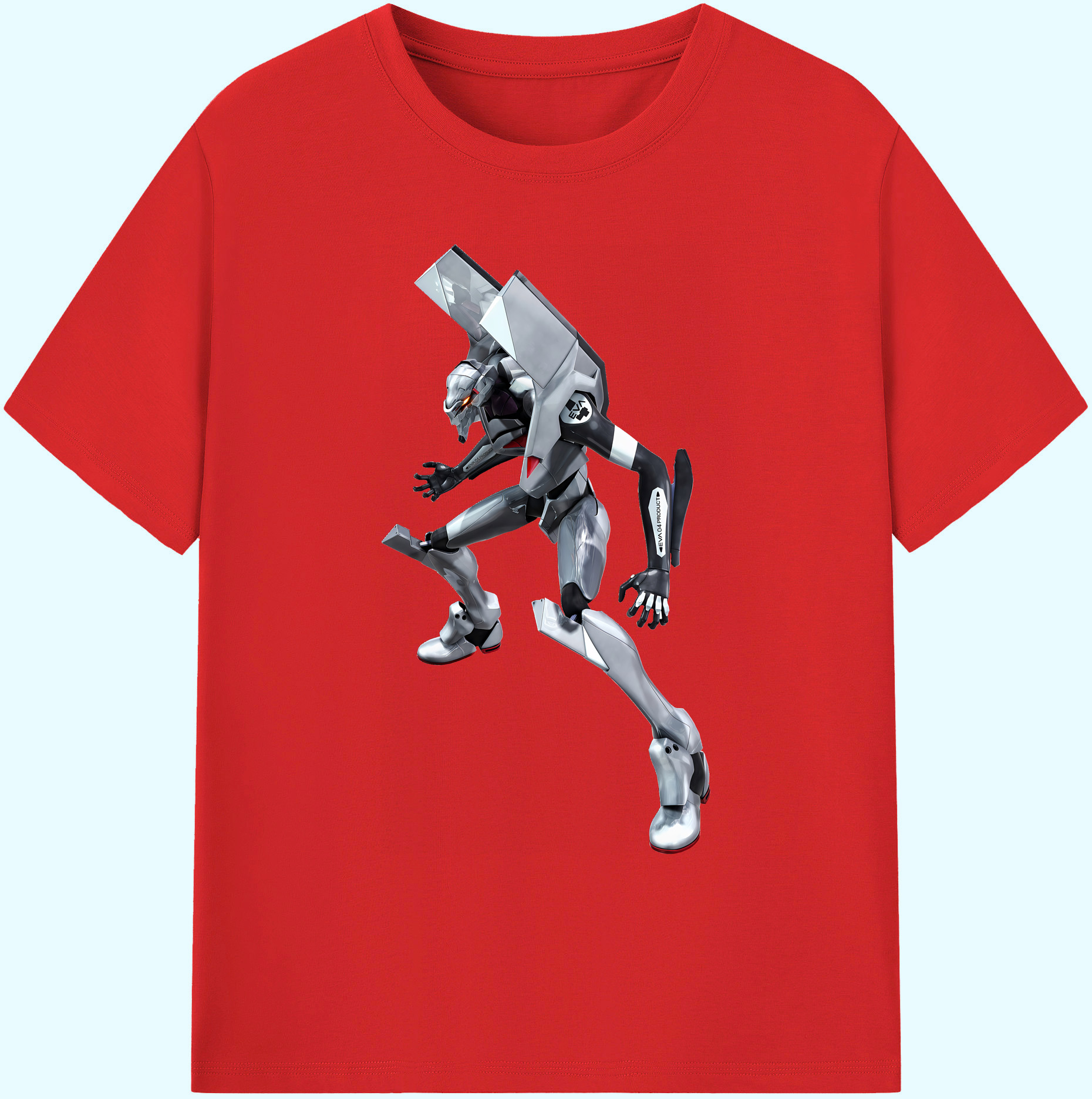 （画像用） EVA 新世紀エヴァンゲリオン 綿100％ メンズ半袖Tシャツ｜肌触りやわらか＆通気性