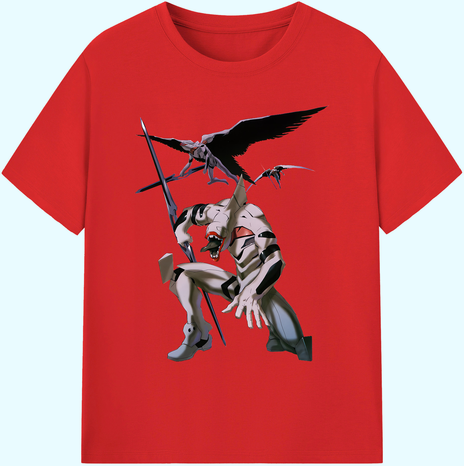 （画像用） EVA 新世紀エヴァンゲリオン 綿100％ メンズ半袖Tシャツ｜肌触りやわらか＆通気性