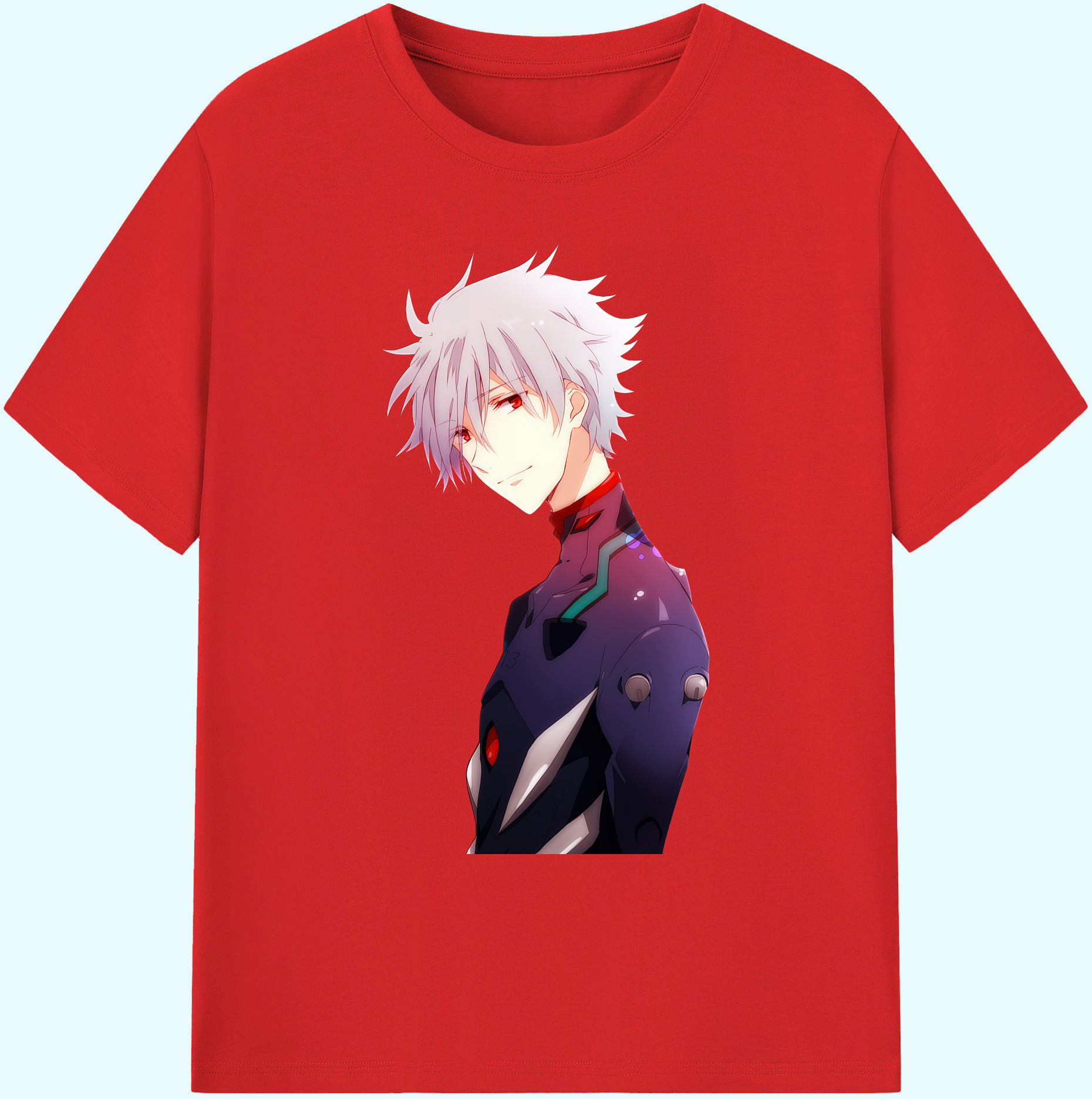 （画像用） EVA 新世紀エヴァンゲリオン 綿100％ メンズ半袖Tシャツ｜肌触りやわらか＆通気性