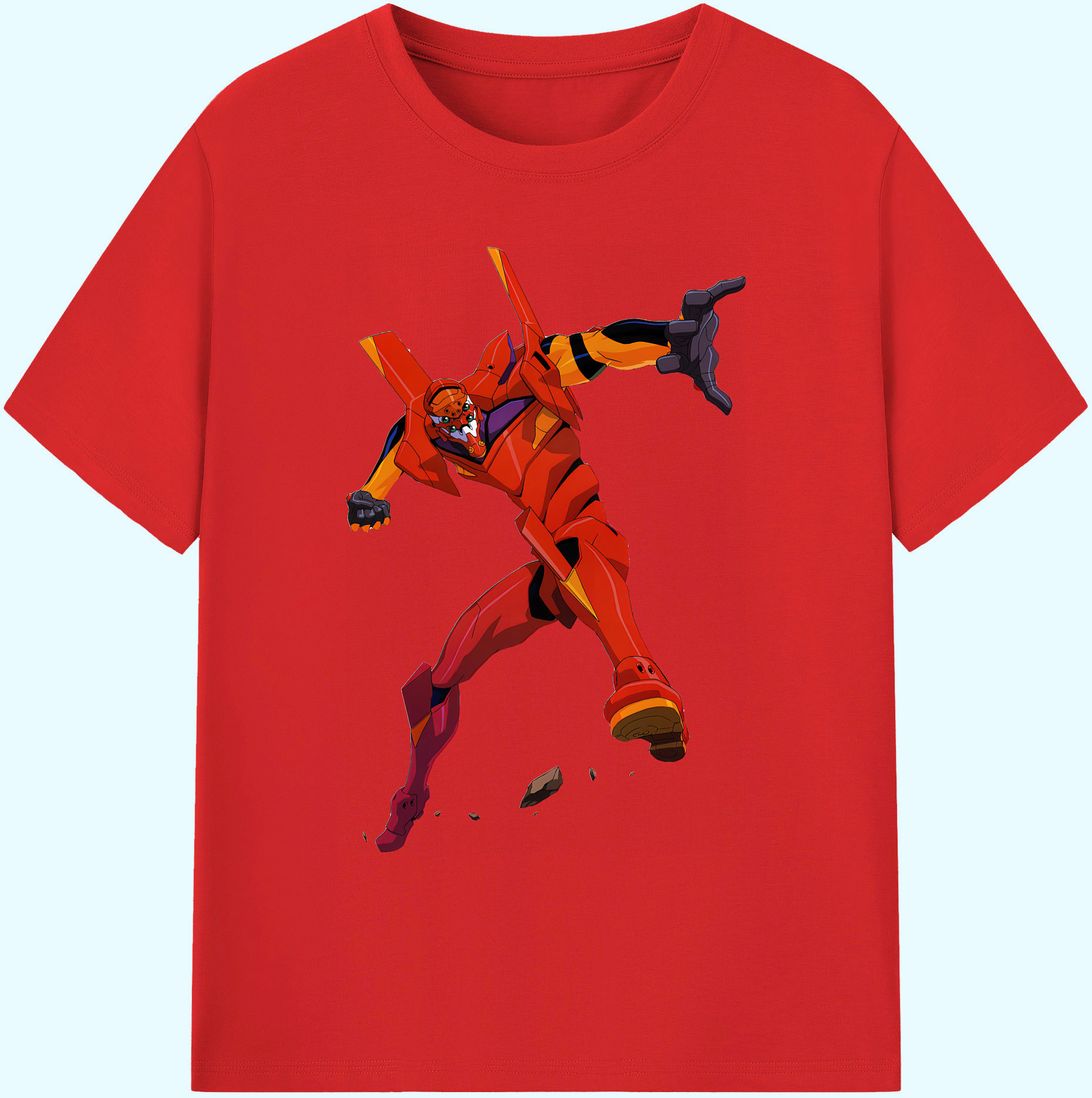 （画像用） EVA 新世紀エヴァンゲリオン 綿100％ メンズ半袖Tシャツ｜肌触りやわらか＆通気性