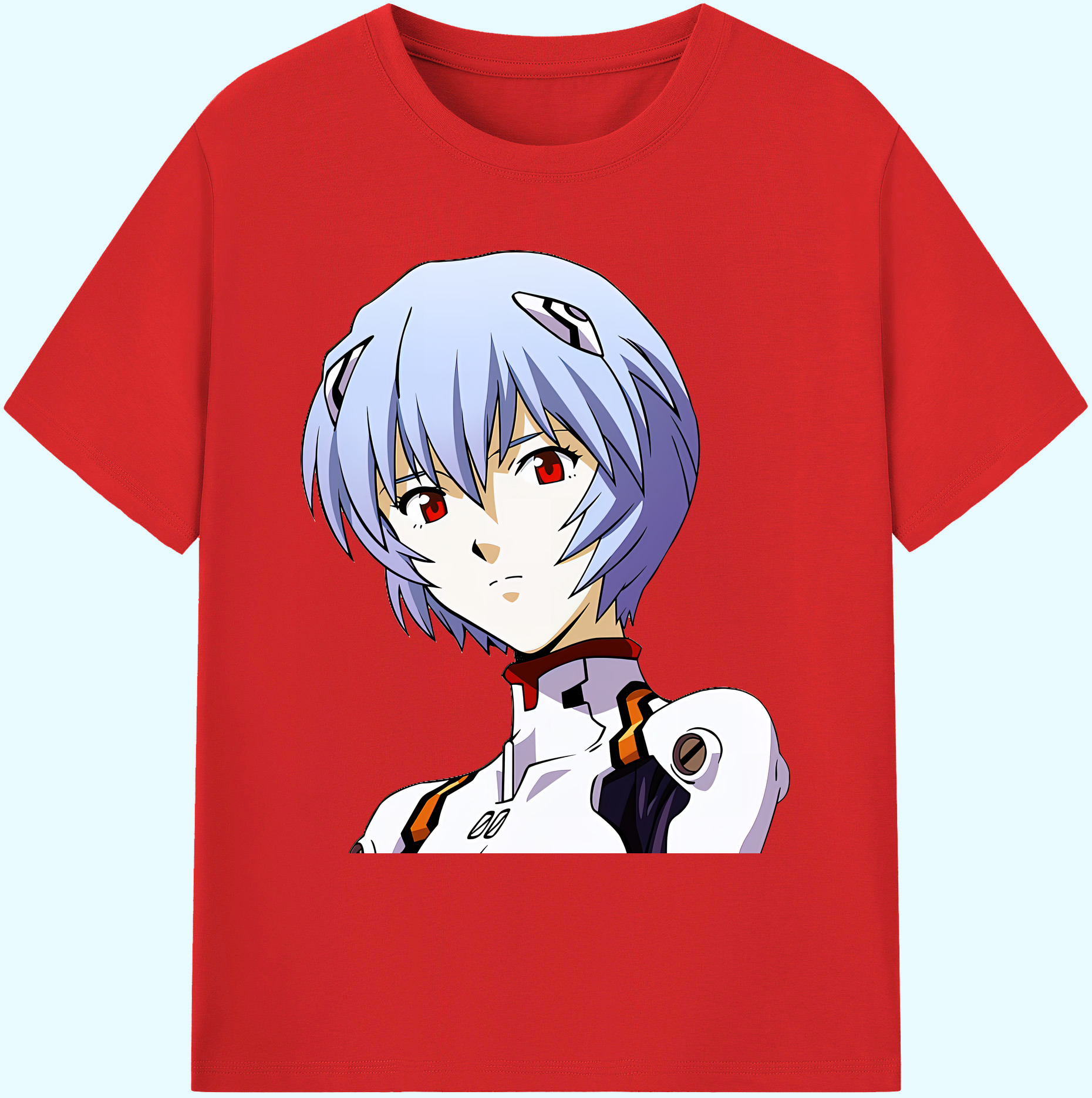 （画像用） EVA 新世紀エヴァンゲリオン 綿100％ メンズ半袖Tシャツ｜肌触りやわらか＆通気性