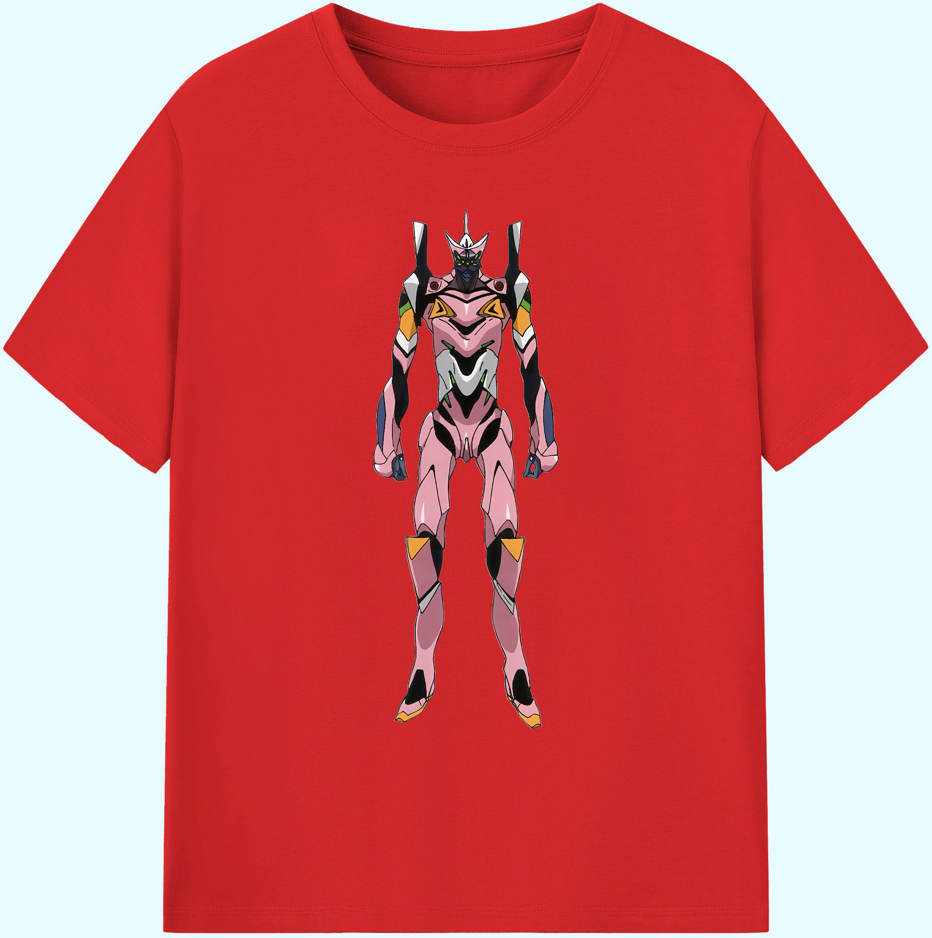 （画像用） EVA 新世紀エヴァンゲリオン 綿100％ メンズ半袖Tシャツ｜肌触りやわらか＆通気性