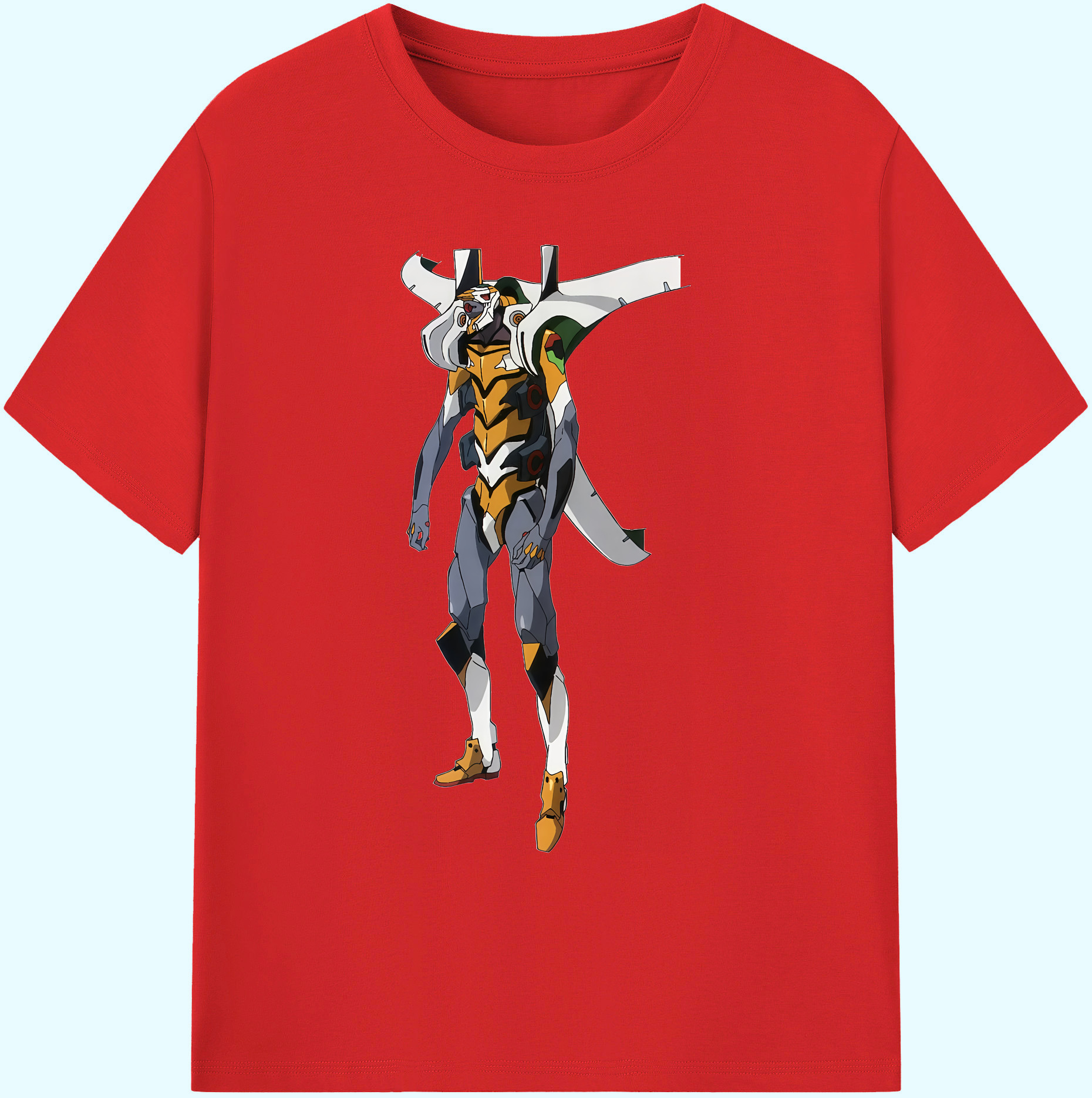 （画像用） EVA 新世紀エヴァンゲリオン 綿100％ メンズ半袖Tシャツ｜肌触りやわらか＆通気性