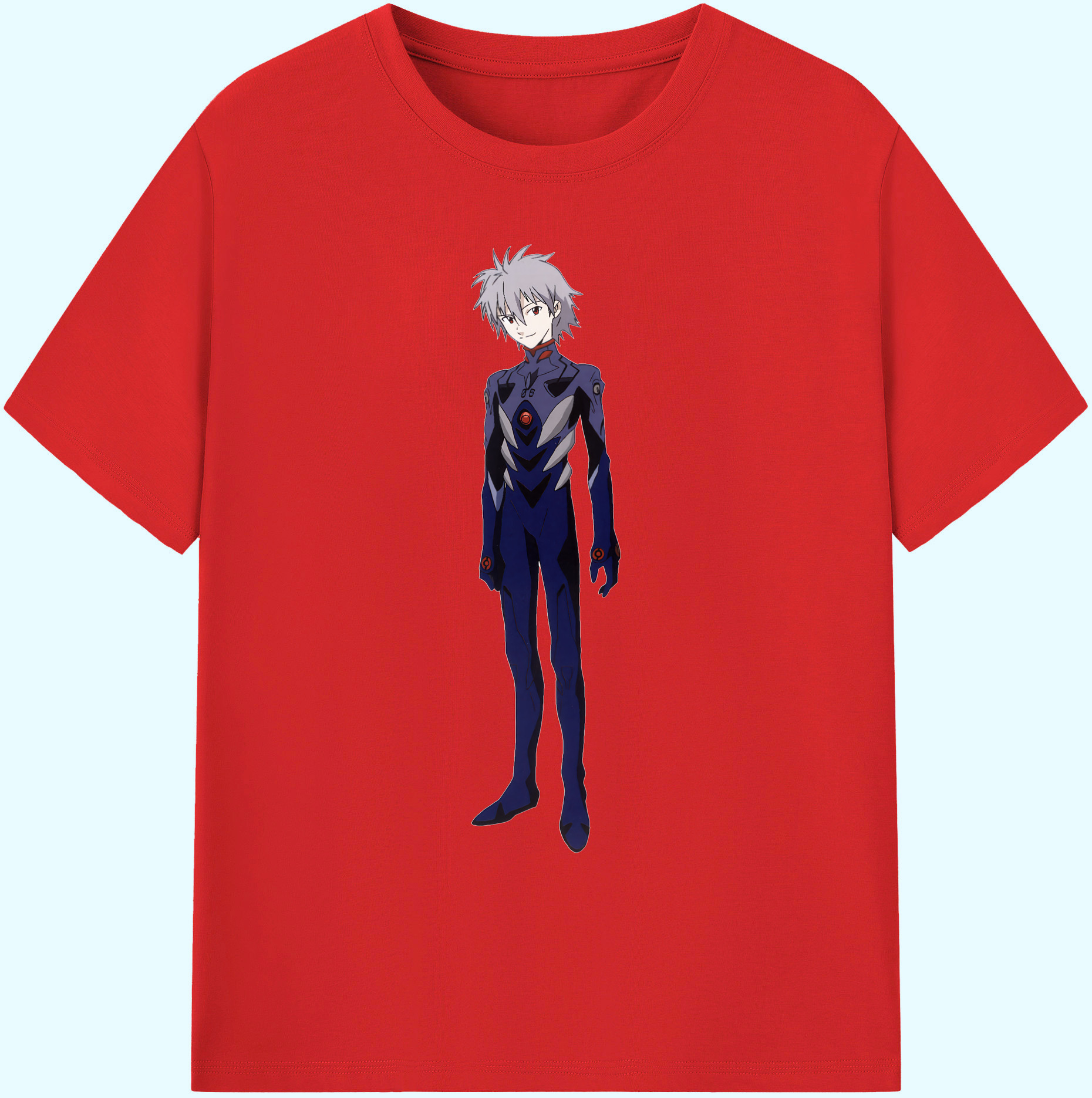（画像用） EVA 新世紀エヴァンゲリオン 綿100％ メンズ半袖Tシャツ｜肌触りやわらか＆通気性