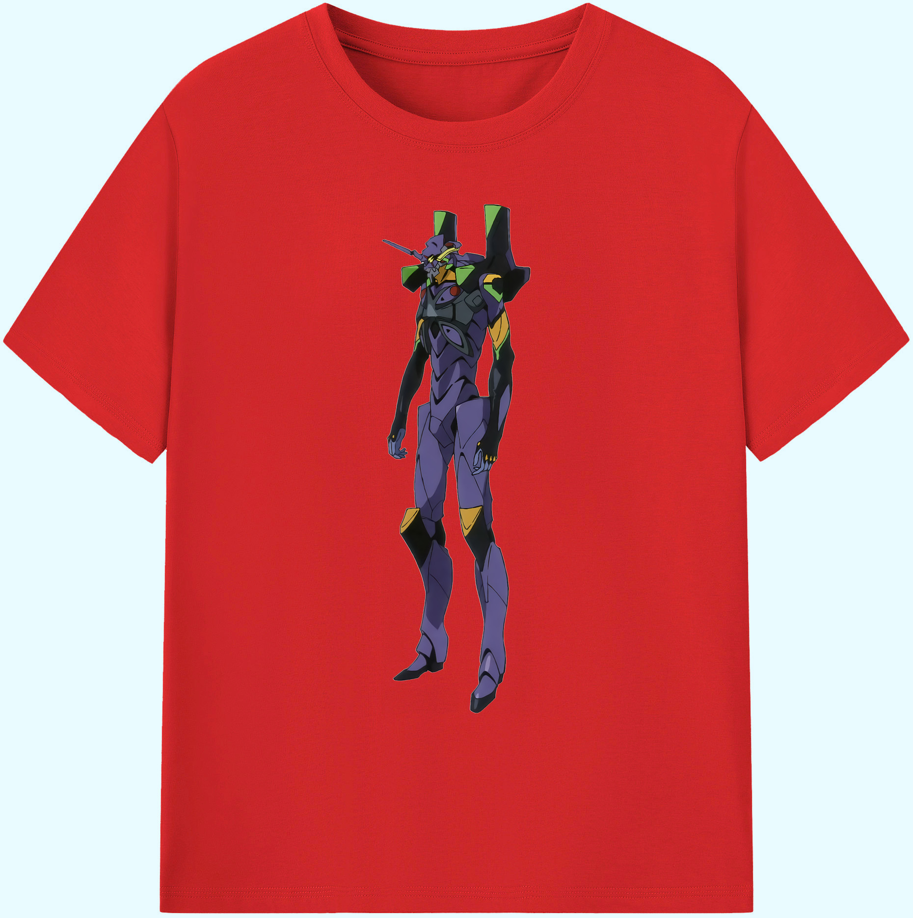 （画像用） EVA 新世紀エヴァンゲリオン 綿100％ メンズ半袖Tシャツ｜肌触りやわらか＆通気性