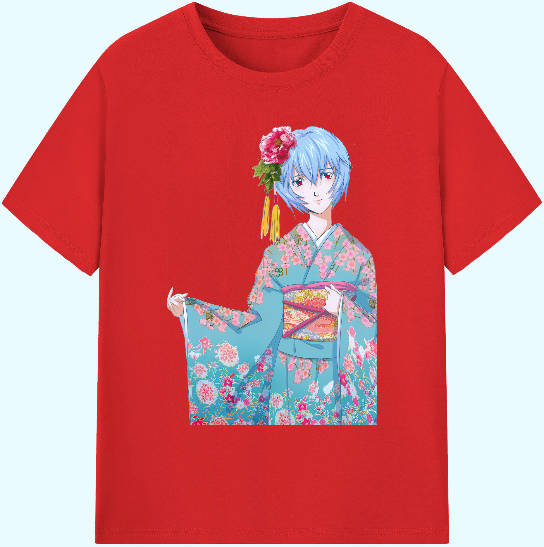 （画像用） EVA 新世紀エヴァンゲリオン 綿100％ メンズ半袖Tシャツ｜肌触りやわらか＆通気性