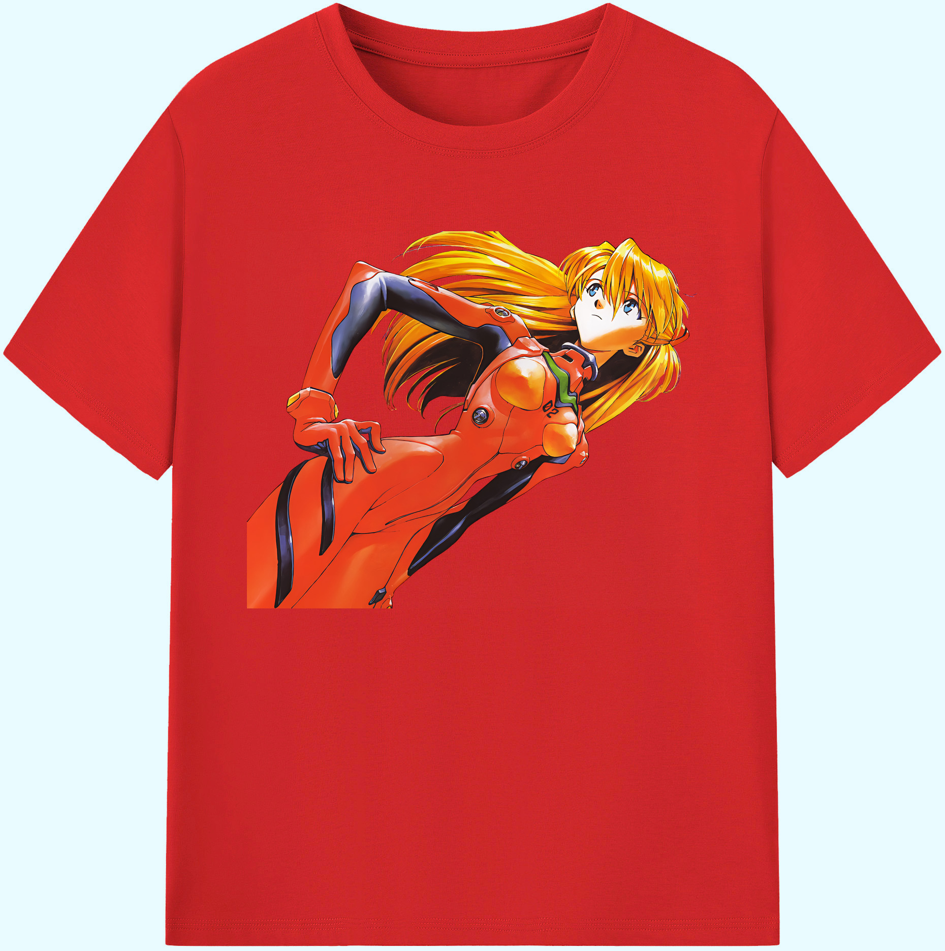 （画像用） EVA 新世紀エヴァンゲリオン 綿100％ メンズ半袖Tシャツ｜肌触りやわらか＆通気性