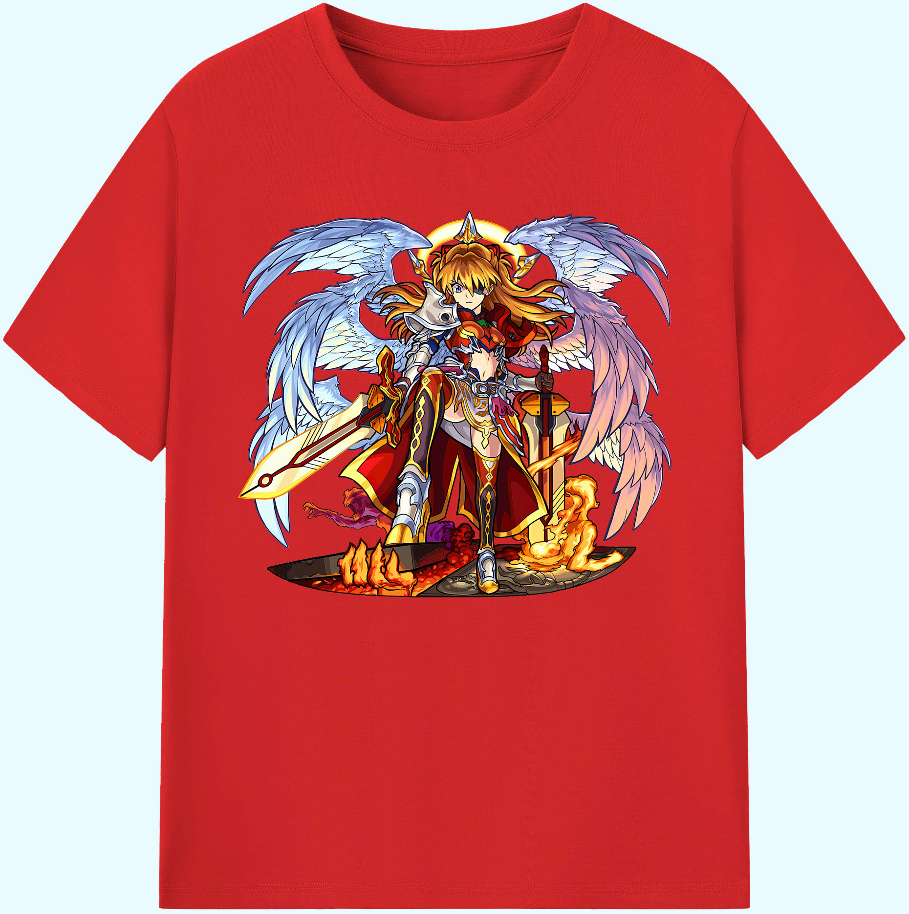 （画像用） EVA 新世紀エヴァンゲリオン 綿100％ メンズ半袖Tシャツ｜肌触りやわらか＆通気性