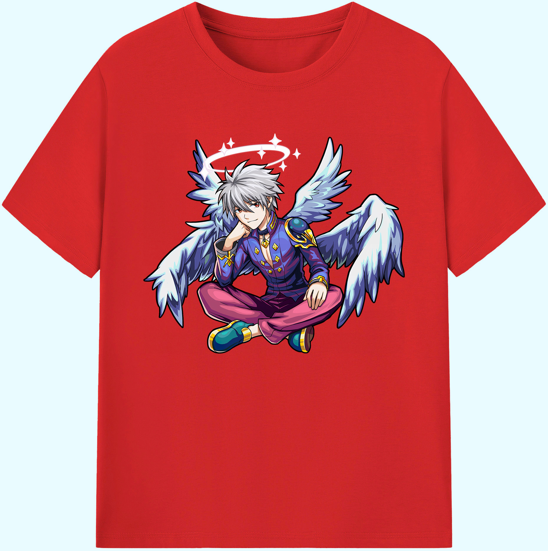（画像用） EVA 新世紀エヴァンゲリオン 綿100％ メンズ半袖Tシャツ｜肌触りやわらか＆通気性