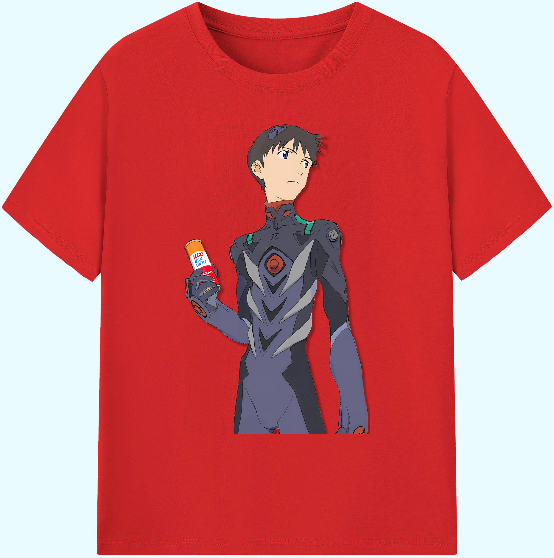 （画像用） EVA 新世紀エヴァンゲリオン 綿100％ メンズ半袖Tシャツ｜肌触りやわらか＆通気性